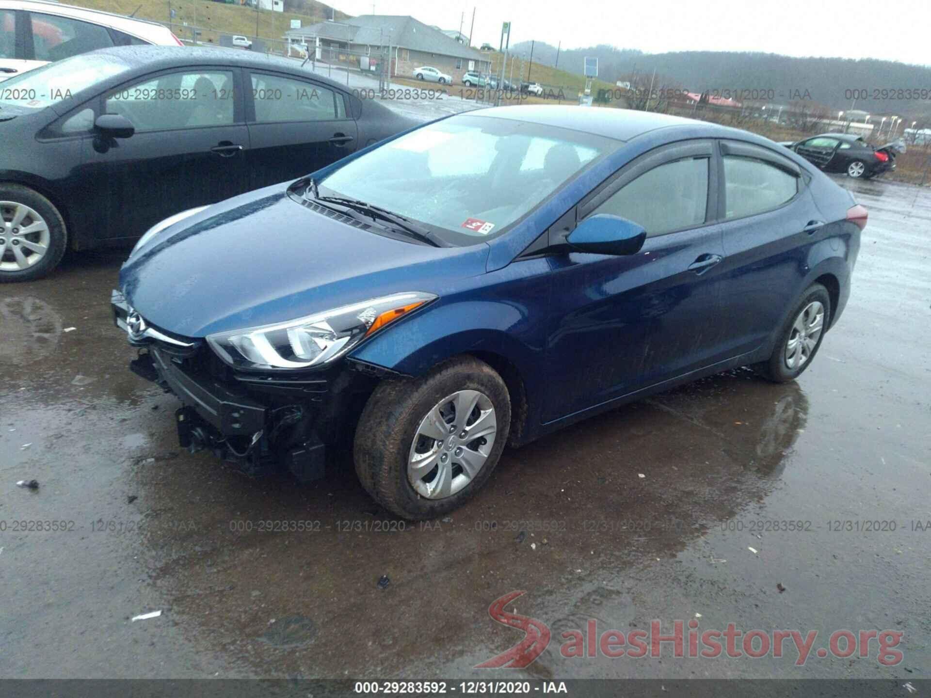 5NPDH4AEXGH761899 2016 HYUNDAI ELANTRA