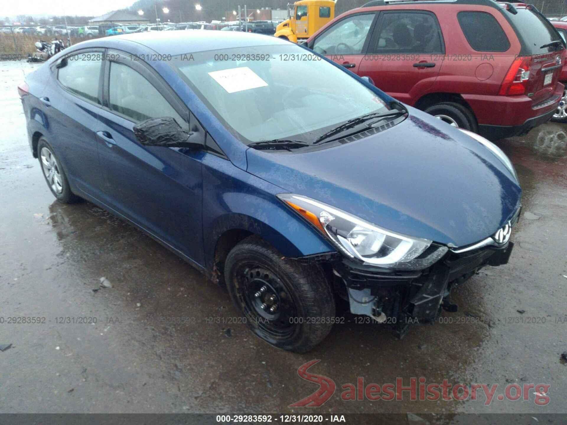 5NPDH4AEXGH761899 2016 HYUNDAI ELANTRA