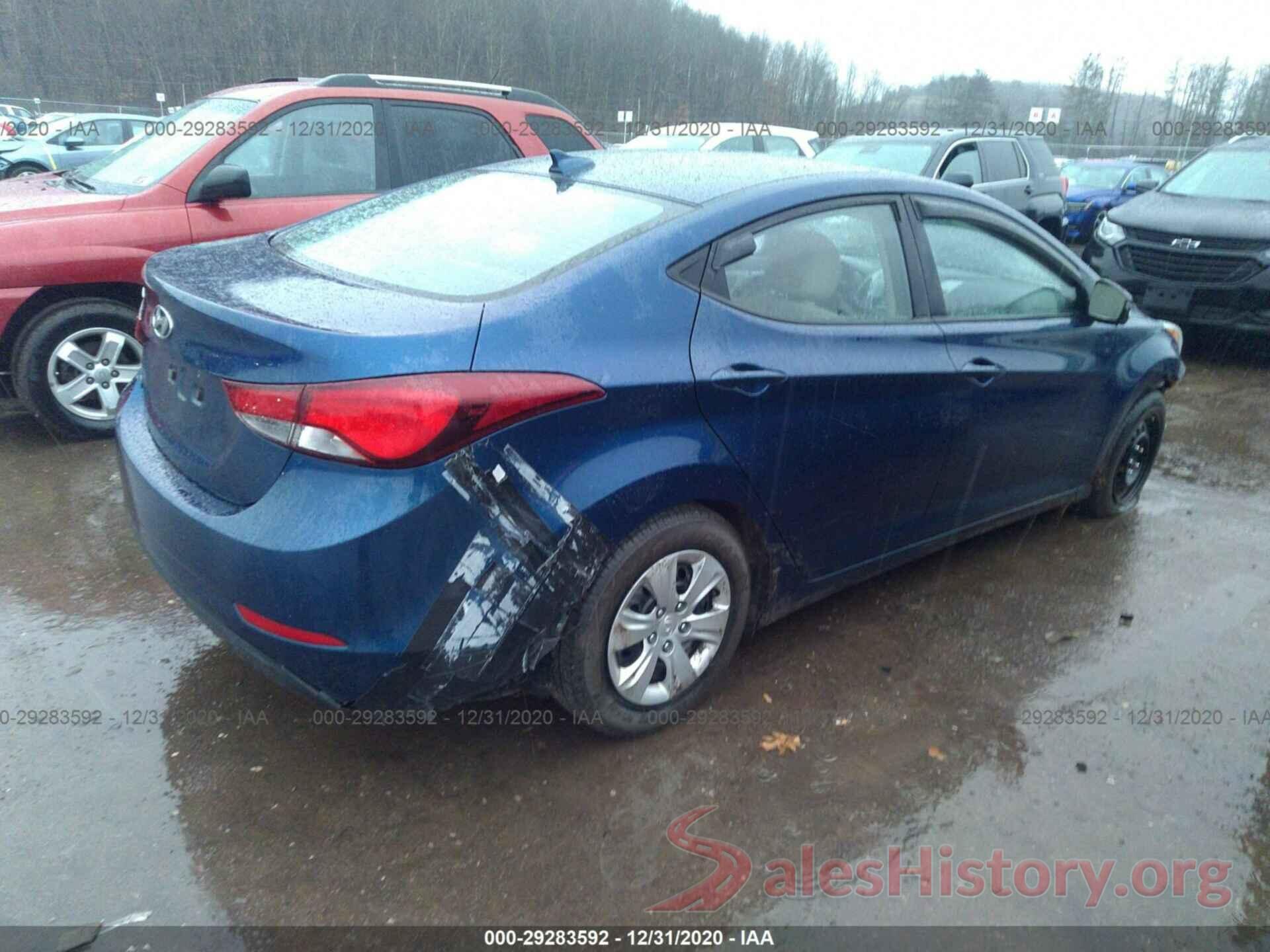 5NPDH4AEXGH761899 2016 HYUNDAI ELANTRA