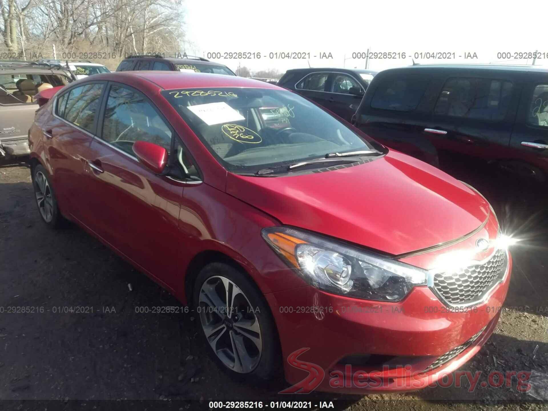 KNAFX4A87G5504945 2016 KIA FORTE