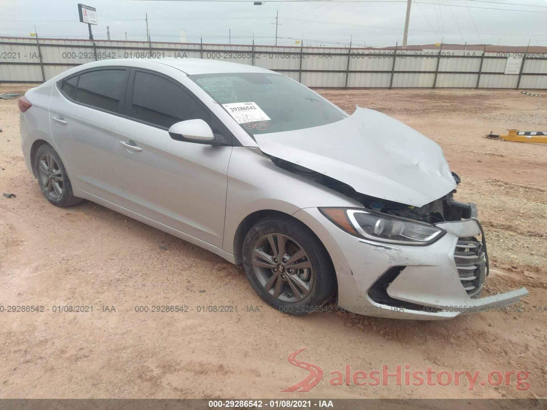 5NPD84LF1JH394842 2018 HYUNDAI ELANTRA