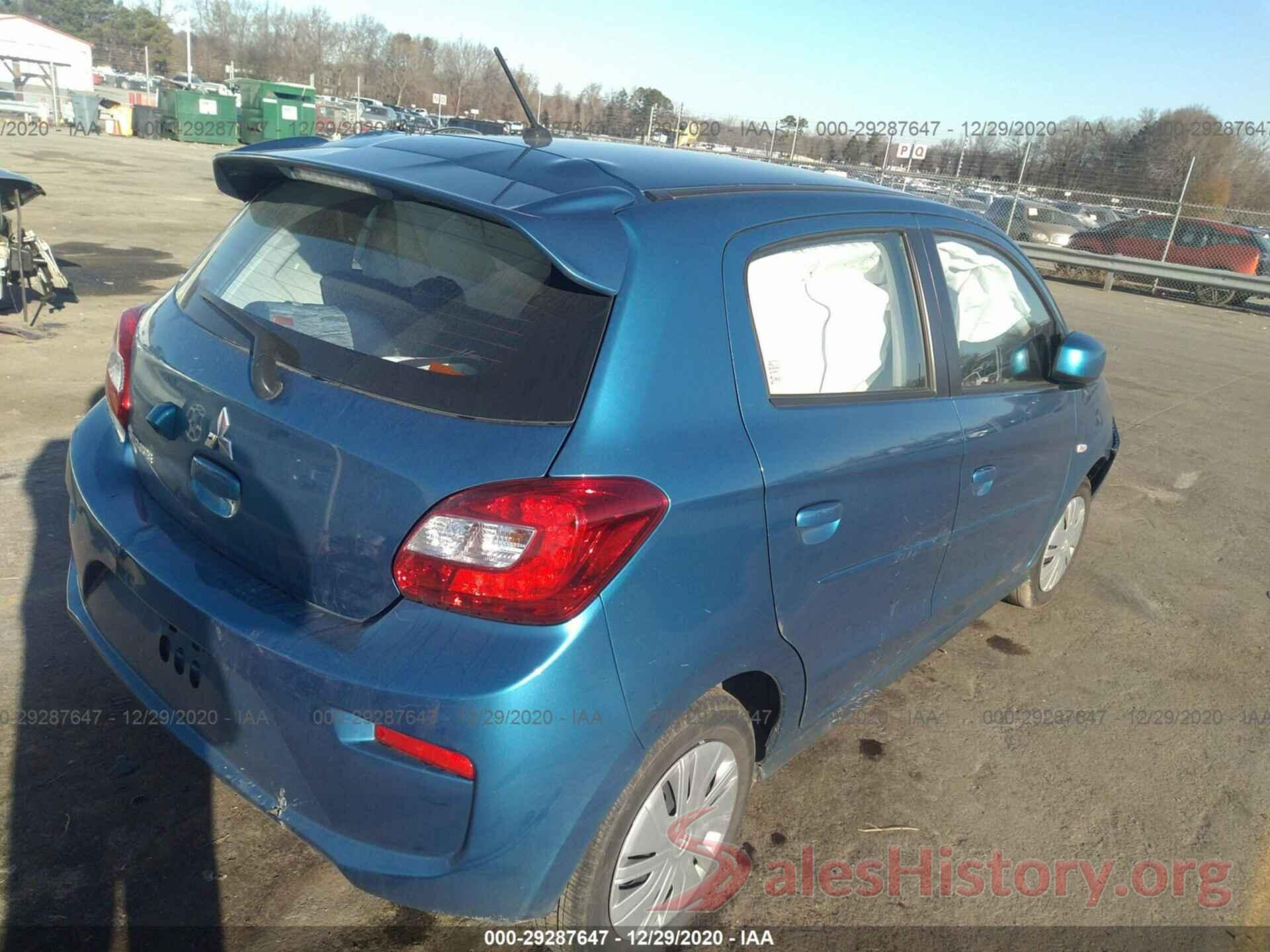 ML32A3HJ1LH000487 2020 MITSUBISHI MIRAGE