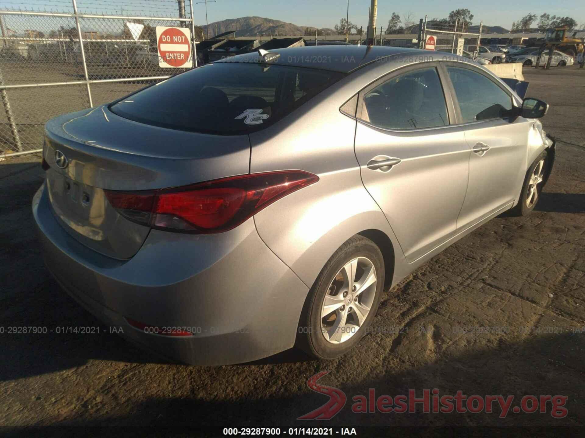 5NPDH4AE3GH676077 2016 HYUNDAI ELANTRA