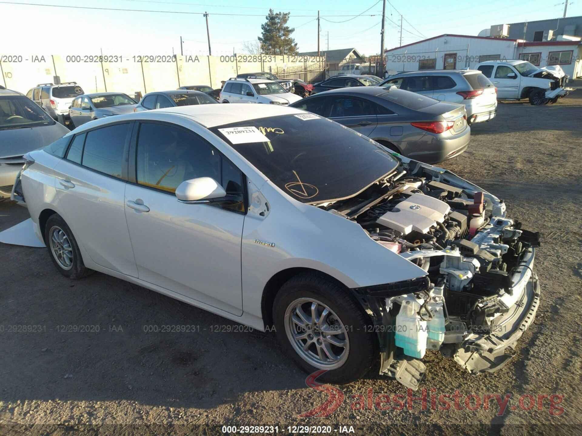 JTDKBRFU8J3059167 2018 TOYOTA PRIUS