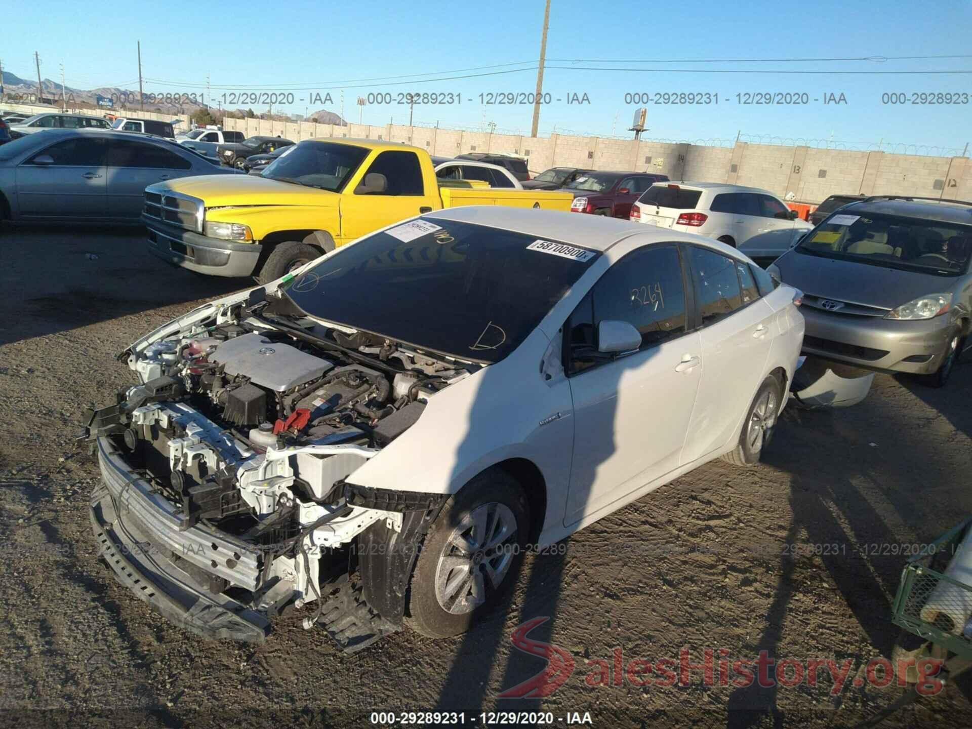 JTDKBRFU8J3059167 2018 TOYOTA PRIUS