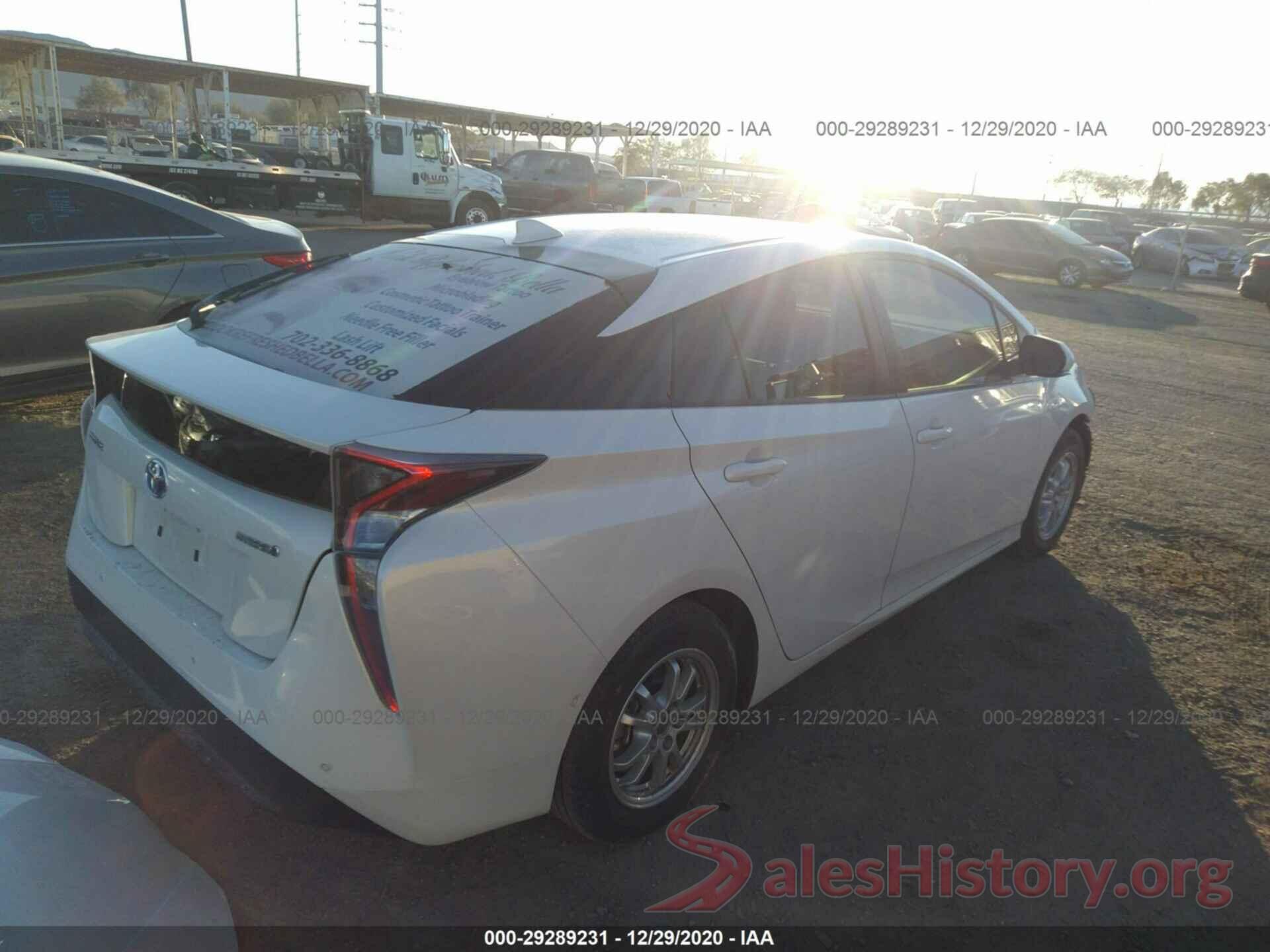 JTDKBRFU8J3059167 2018 TOYOTA PRIUS