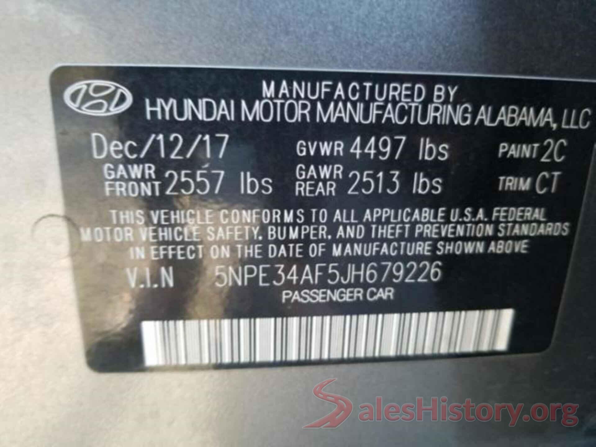 5NPE34AF5JH679226 2018 HYUNDAI SONATA