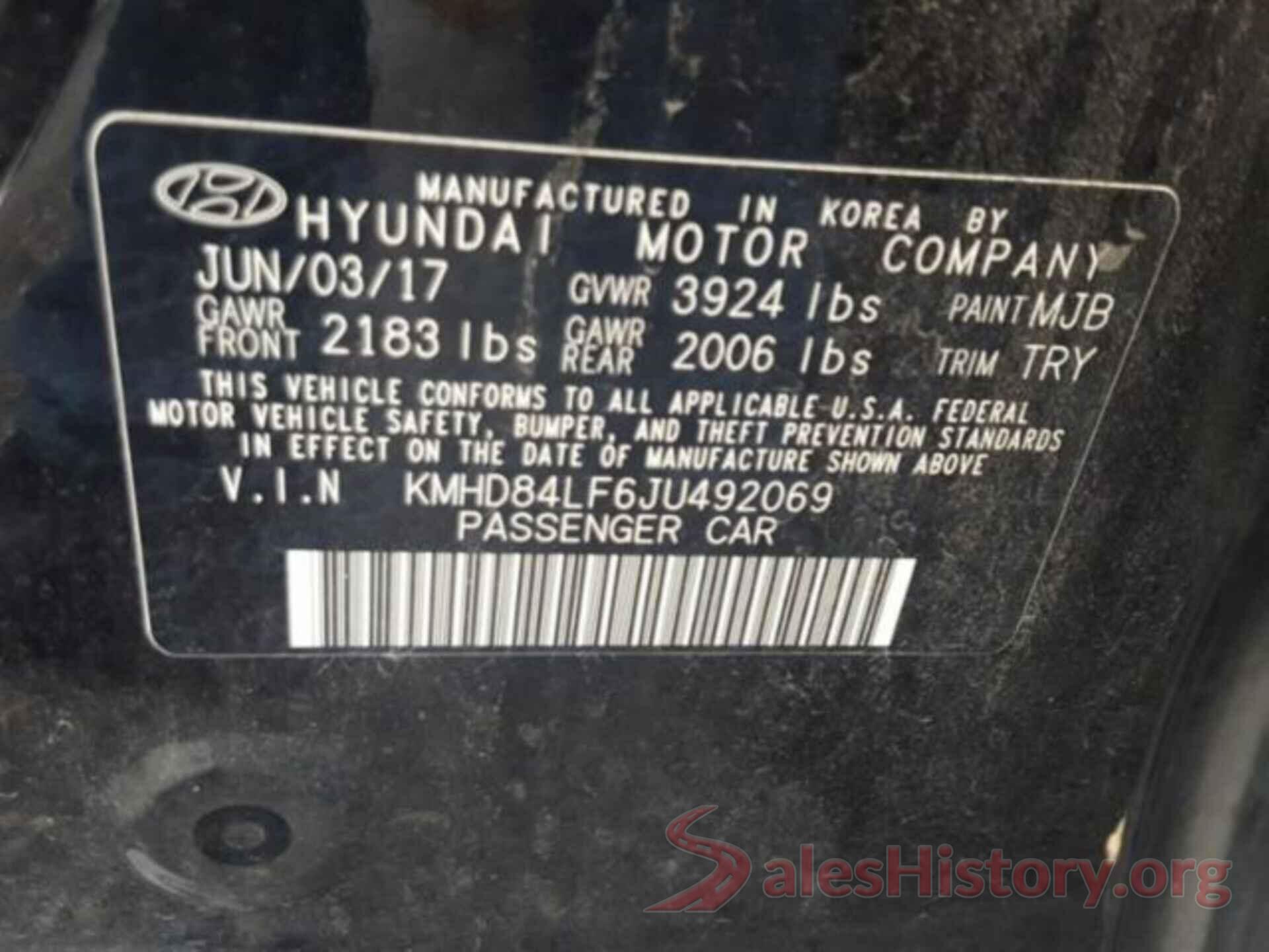 KMHD84LF6JU492069 2018 HYUNDAI ELANTRA