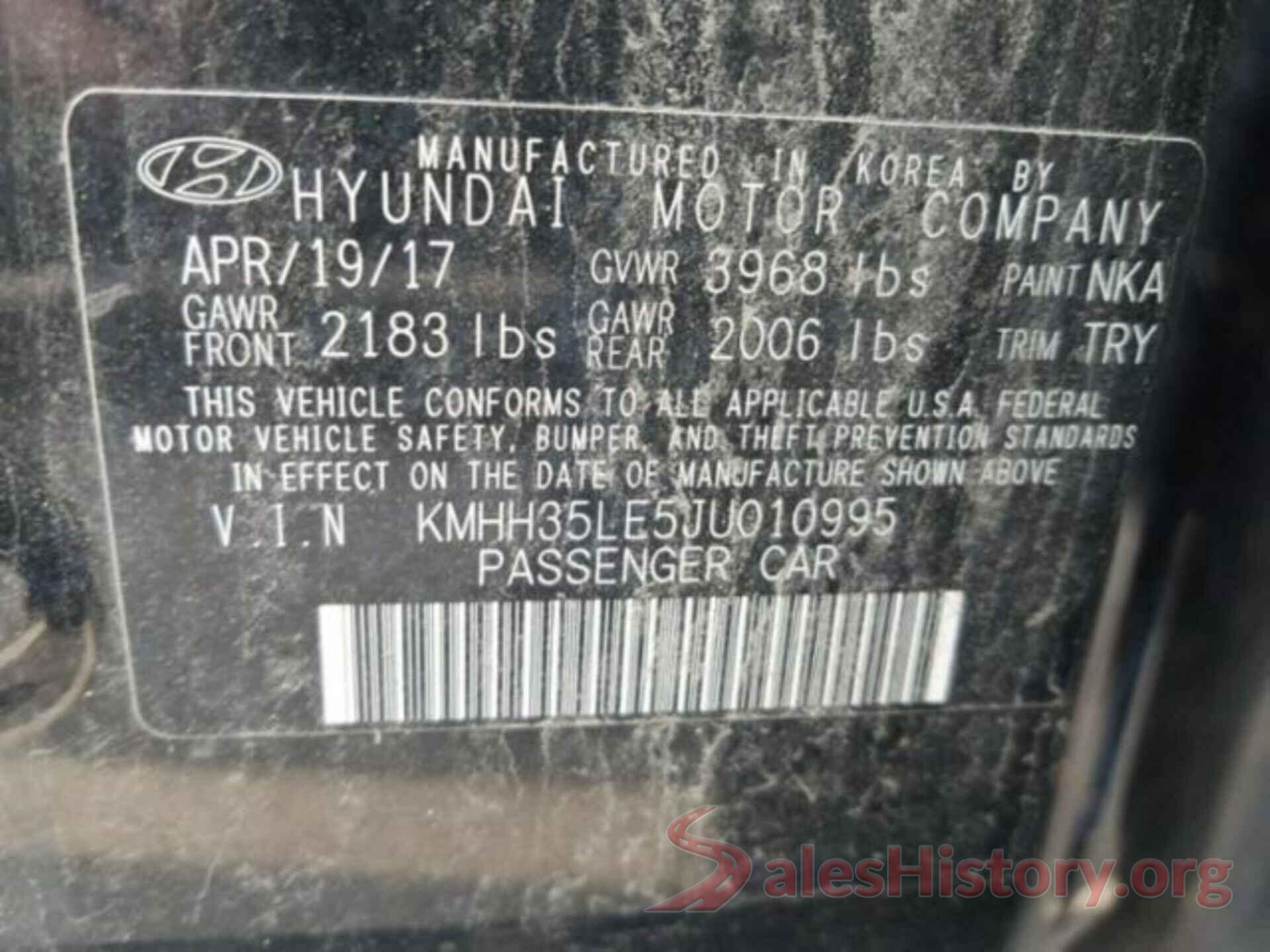 KMHH35LE5JU010995 2018 HYUNDAI ELANTRA GT