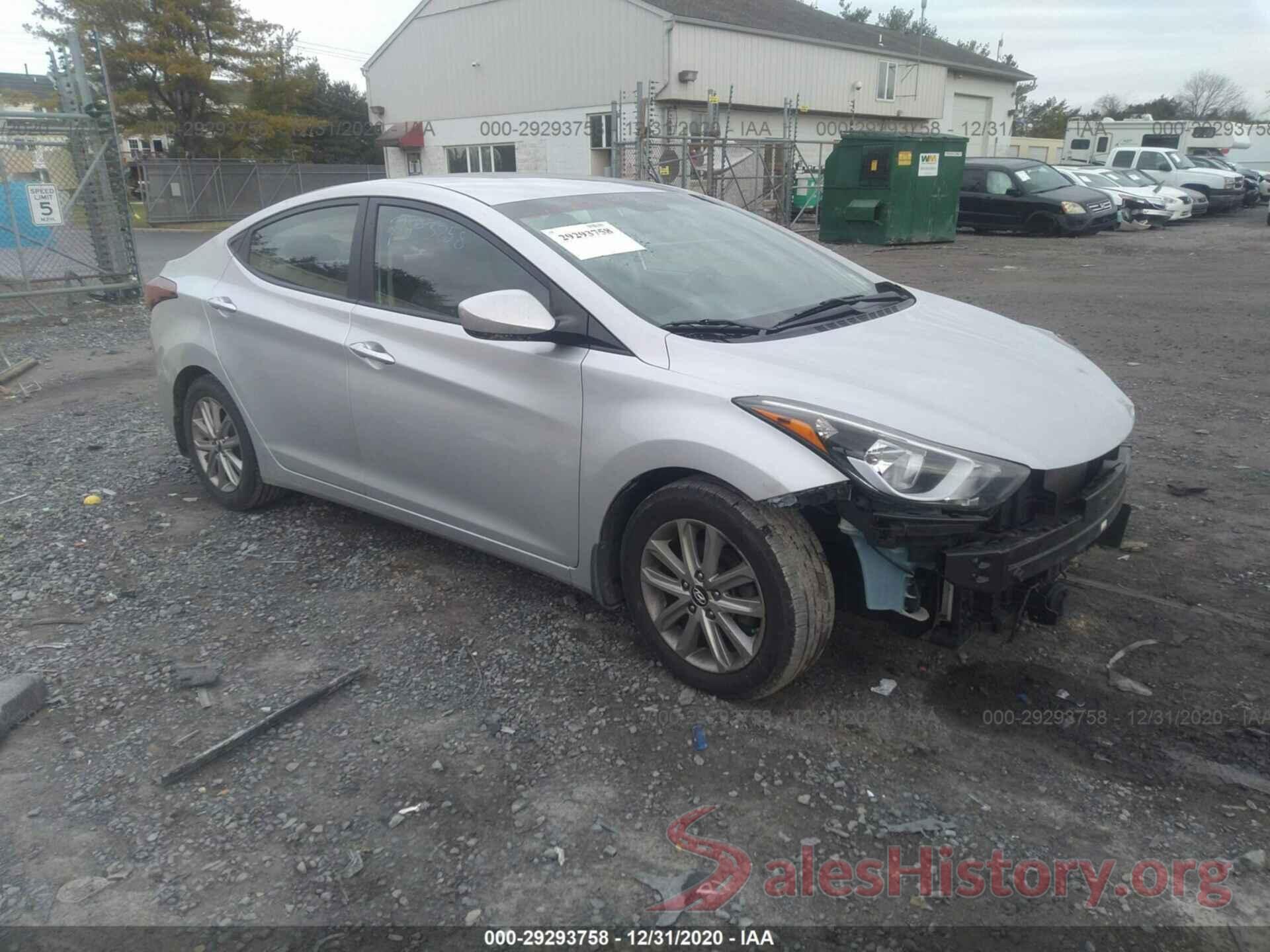 KMHDH4AEXGU488027 2016 HYUNDAI ELANTRA