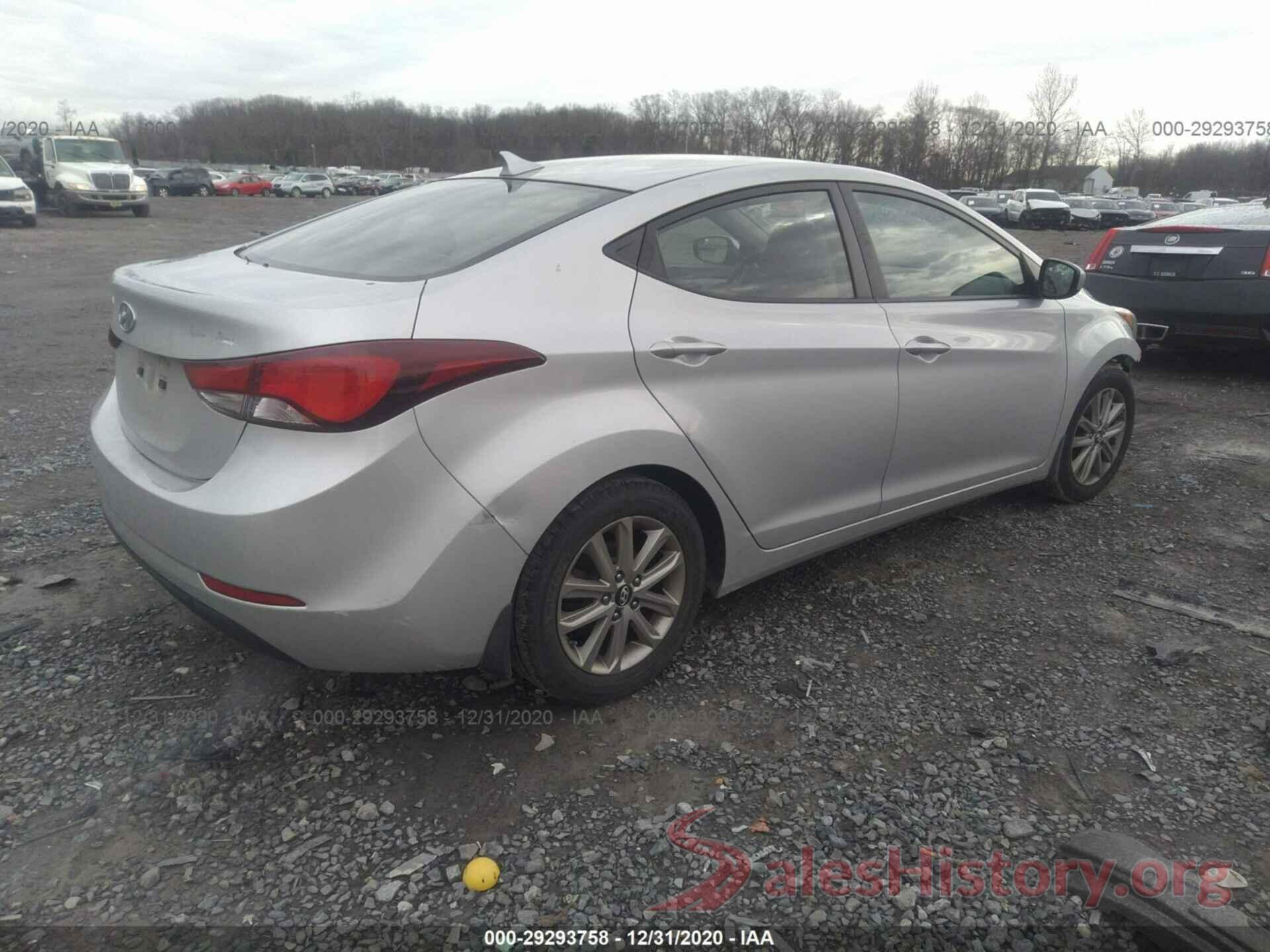 KMHDH4AEXGU488027 2016 HYUNDAI ELANTRA