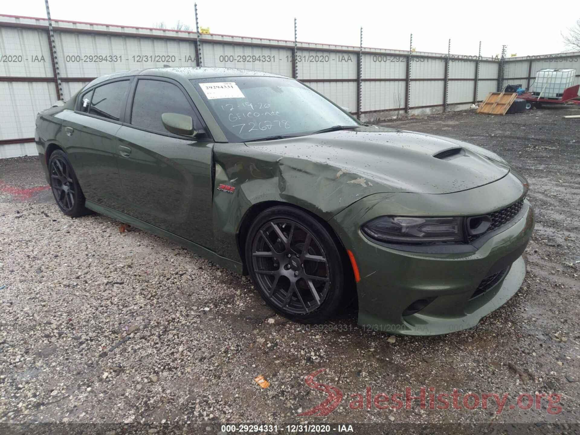 2C3CDXGJ8KH726278 2019 DODGE CHARGER