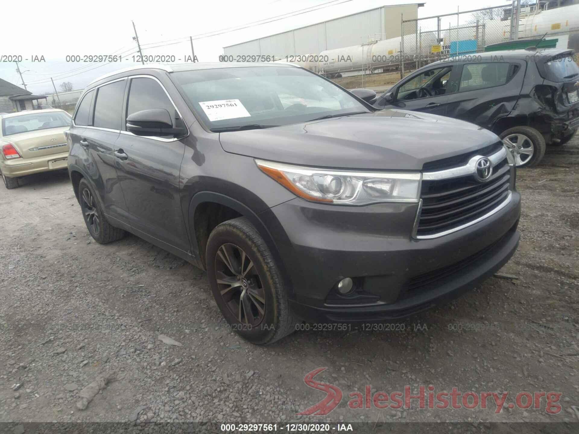 5TDKKRFH5GS144896 2016 TOYOTA HIGHLANDER