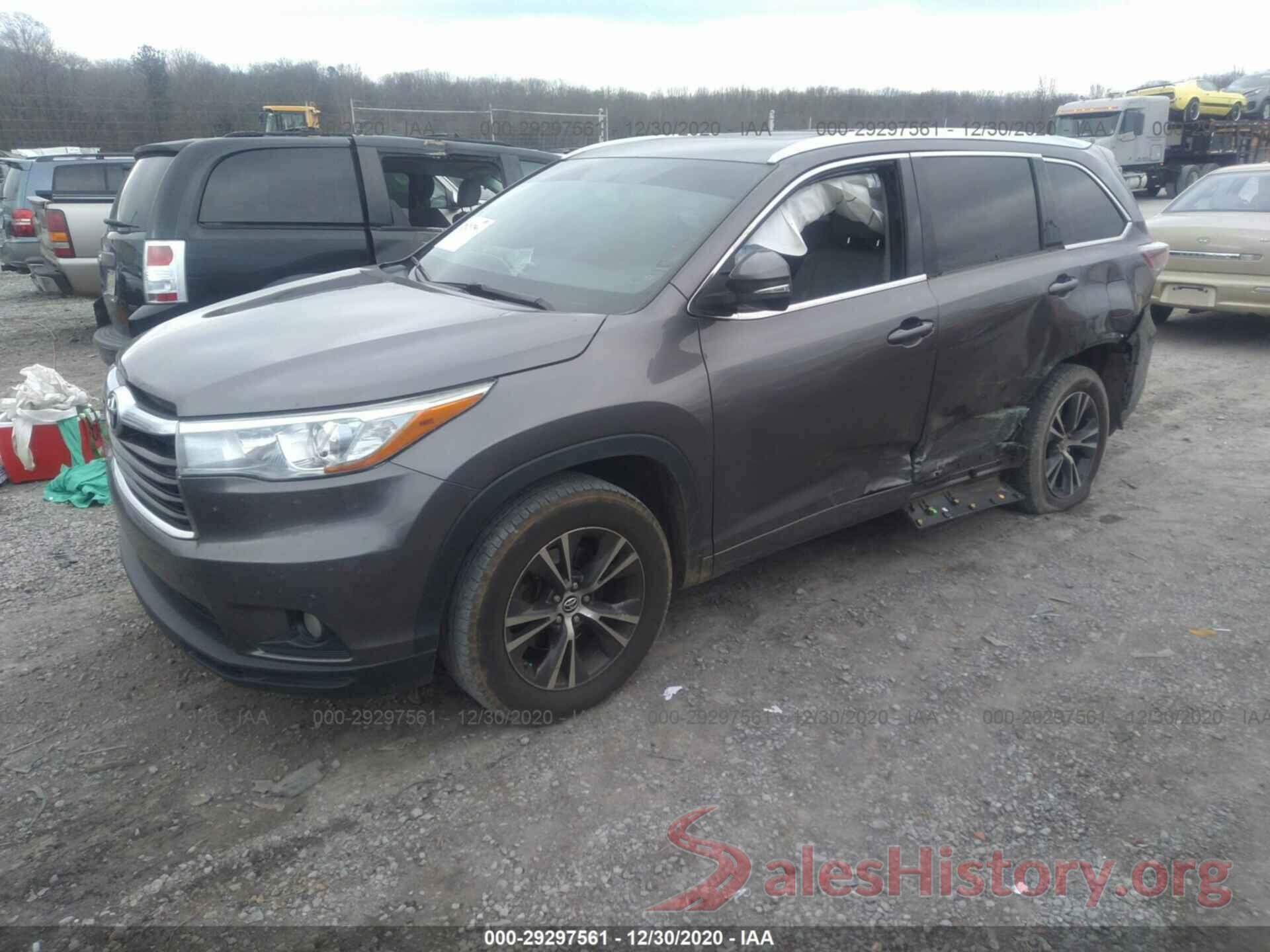 5TDKKRFH5GS144896 2016 TOYOTA HIGHLANDER