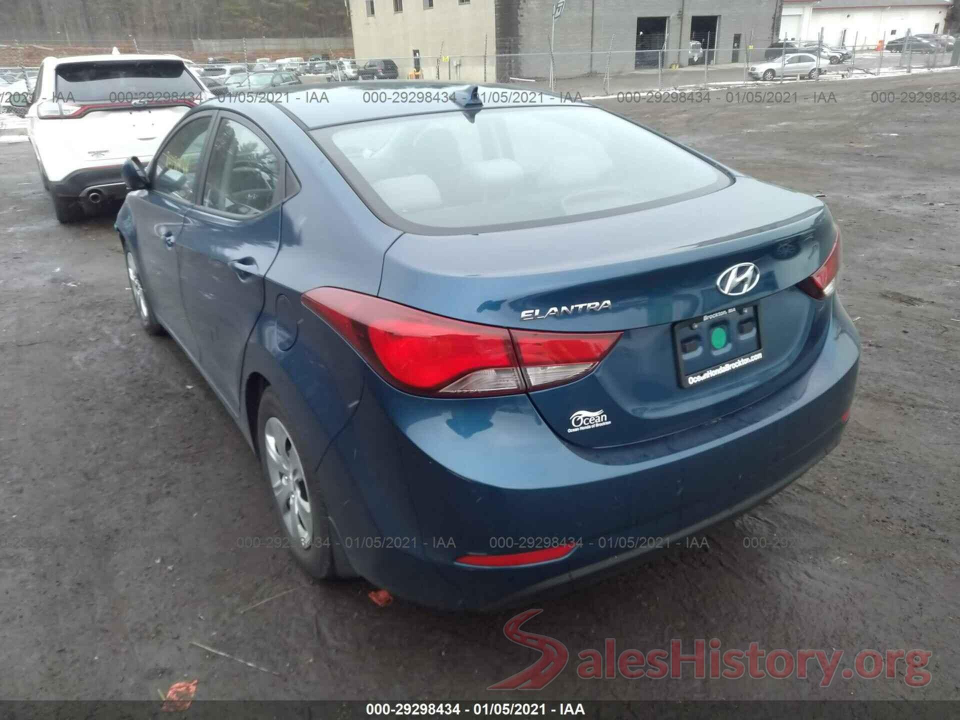 KMHDH4AE0GU618087 2016 HYUNDAI ELANTRA