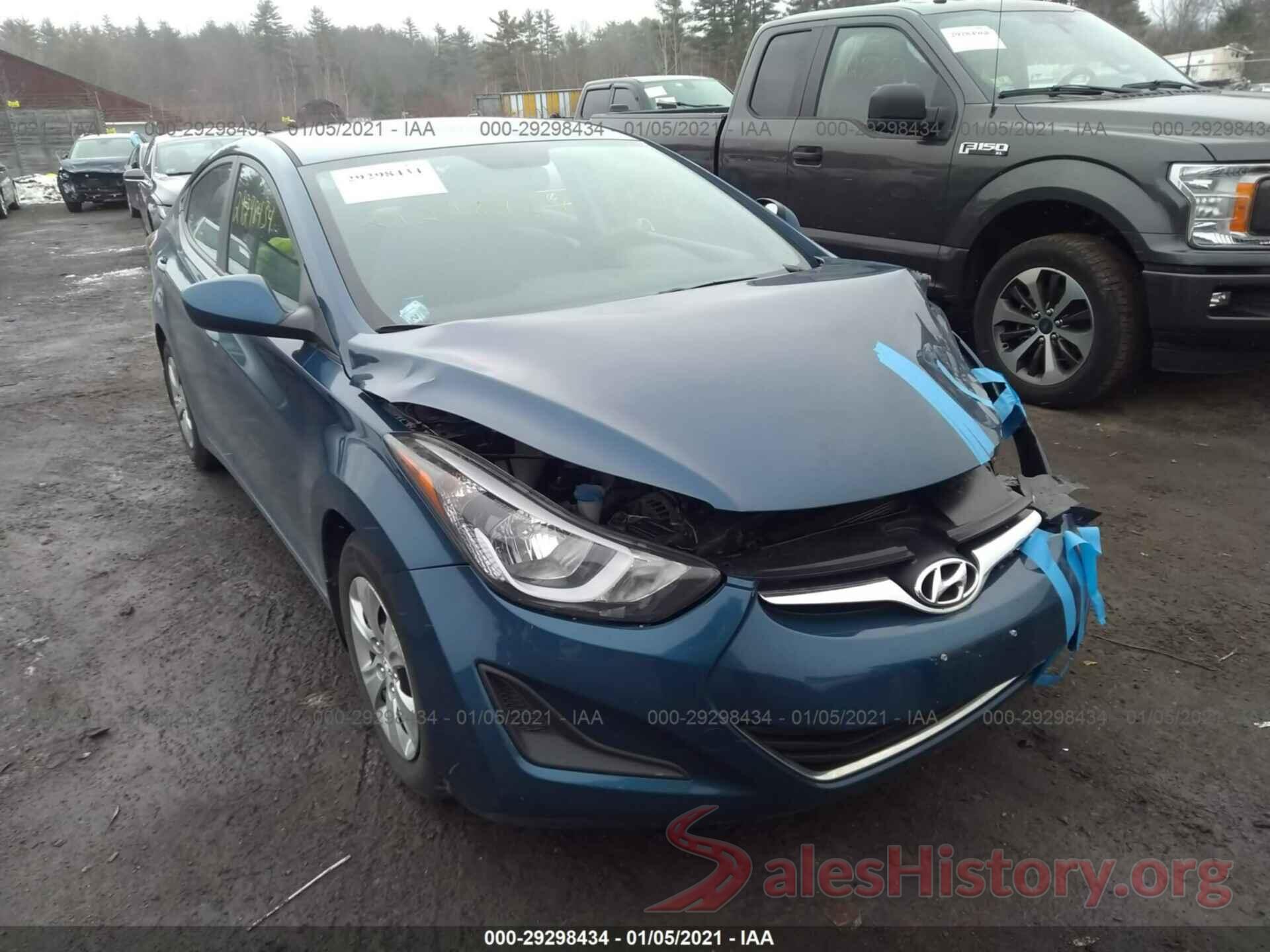 KMHDH4AE0GU618087 2016 HYUNDAI ELANTRA