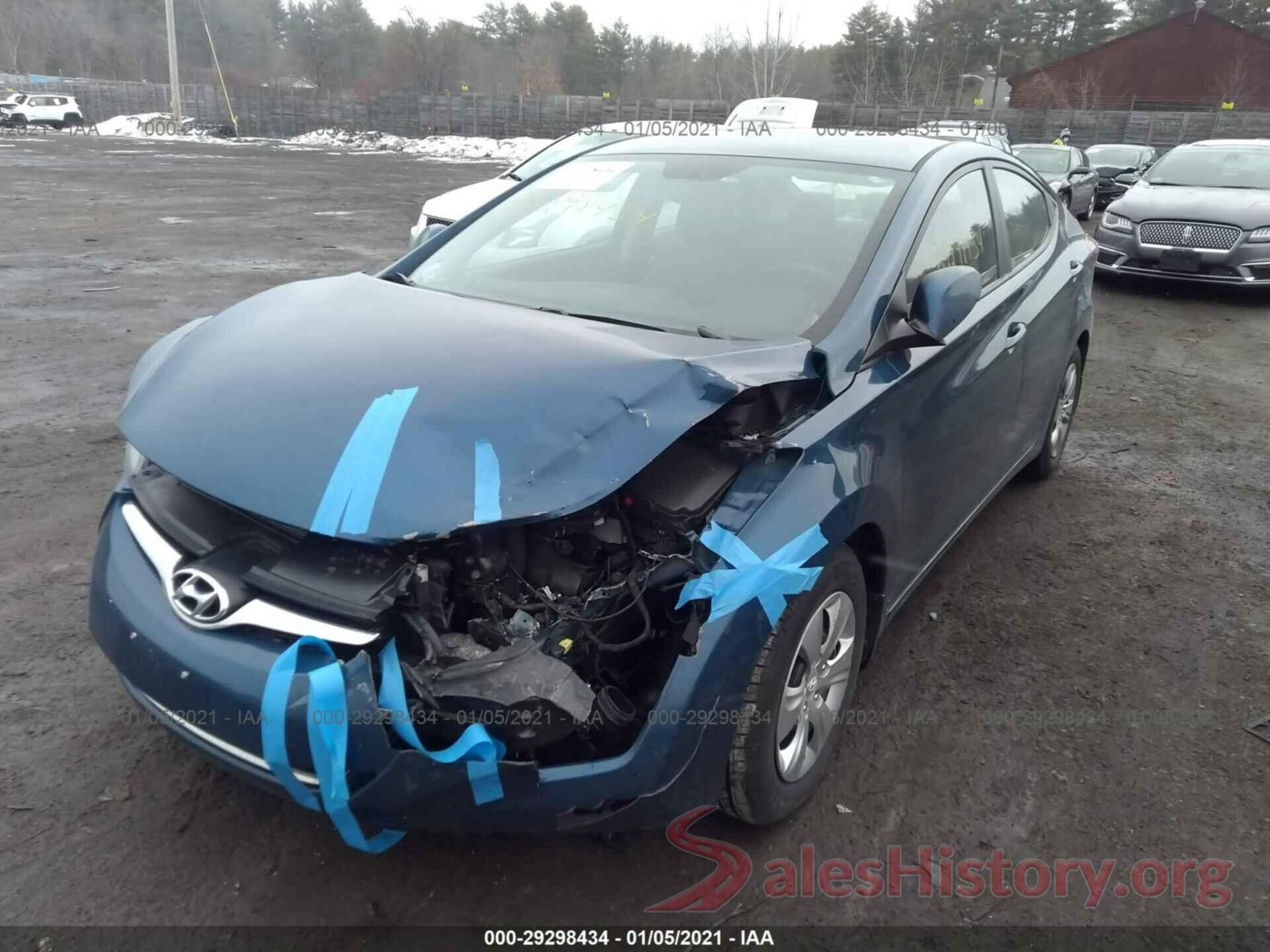 KMHDH4AE0GU618087 2016 HYUNDAI ELANTRA