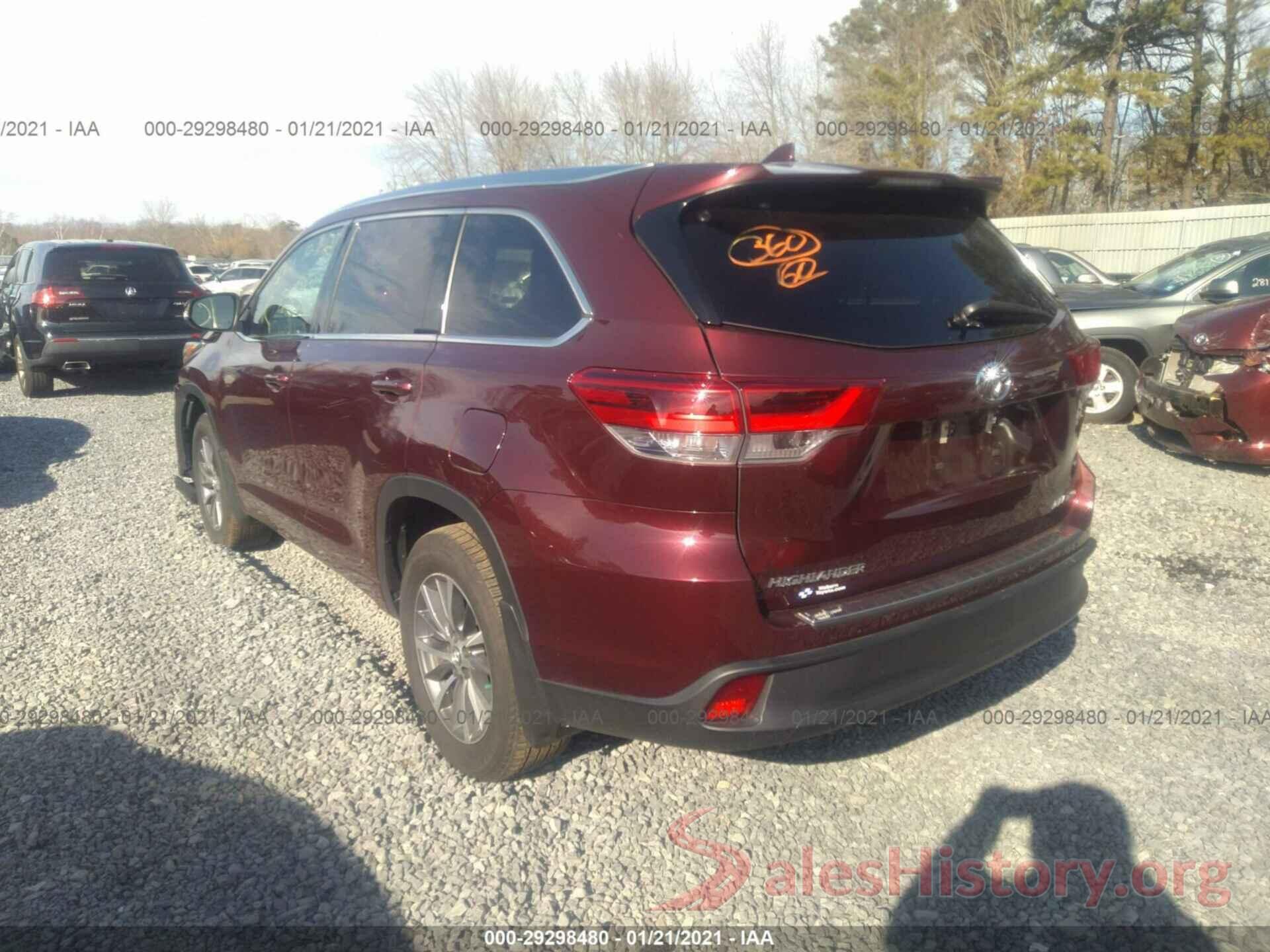 5TDJZRFH0JS895502 2018 TOYOTA HIGHLANDER