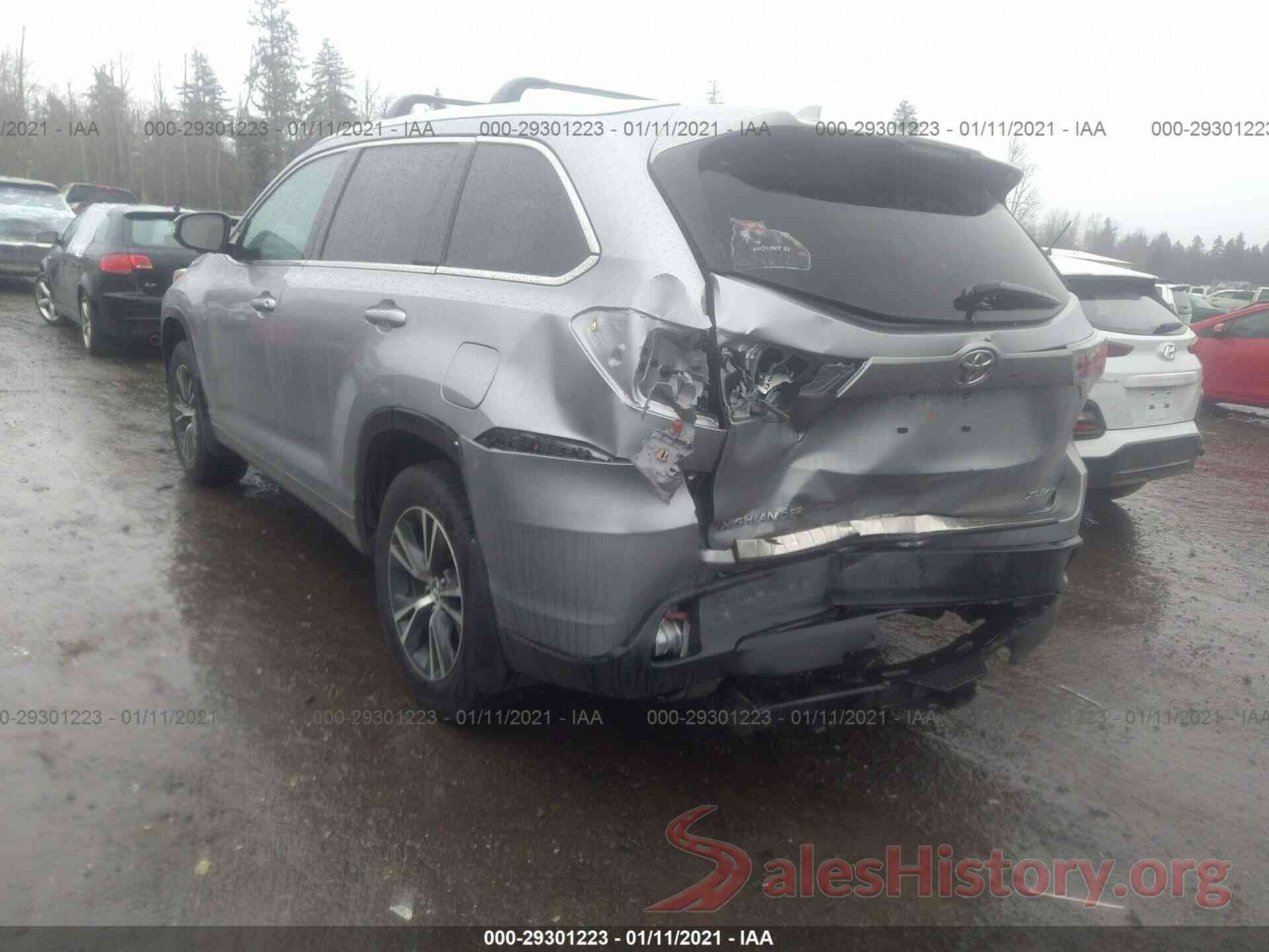 5TDJKRFH5GS504907 2016 TOYOTA HIGHLANDER