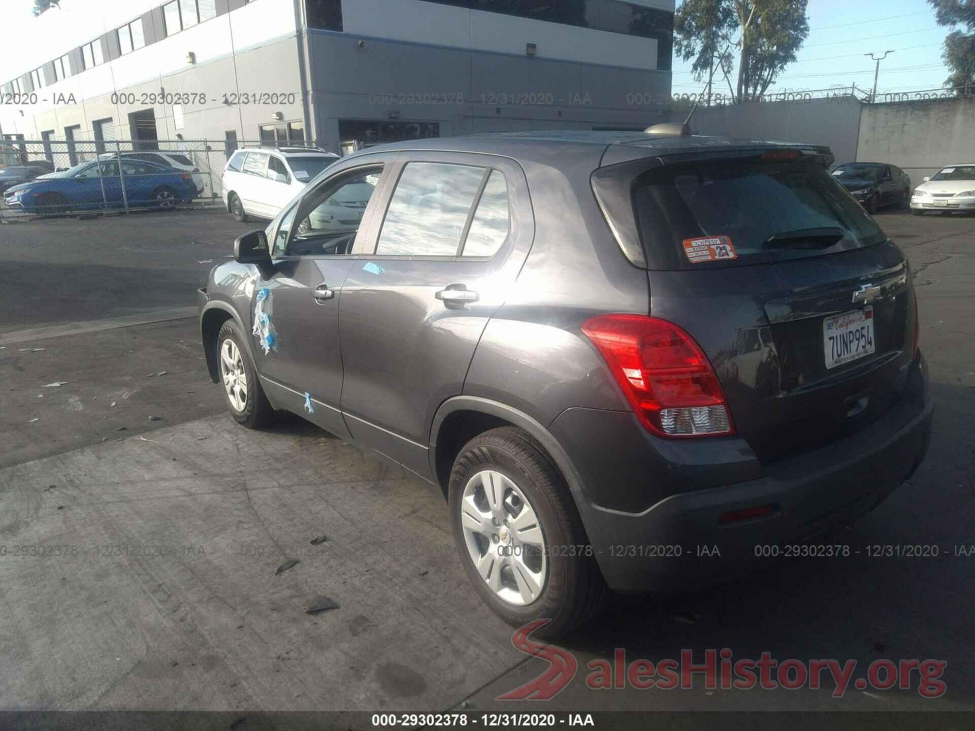 3GNCJKSB2GL257038 2016 CHEVROLET TRAX