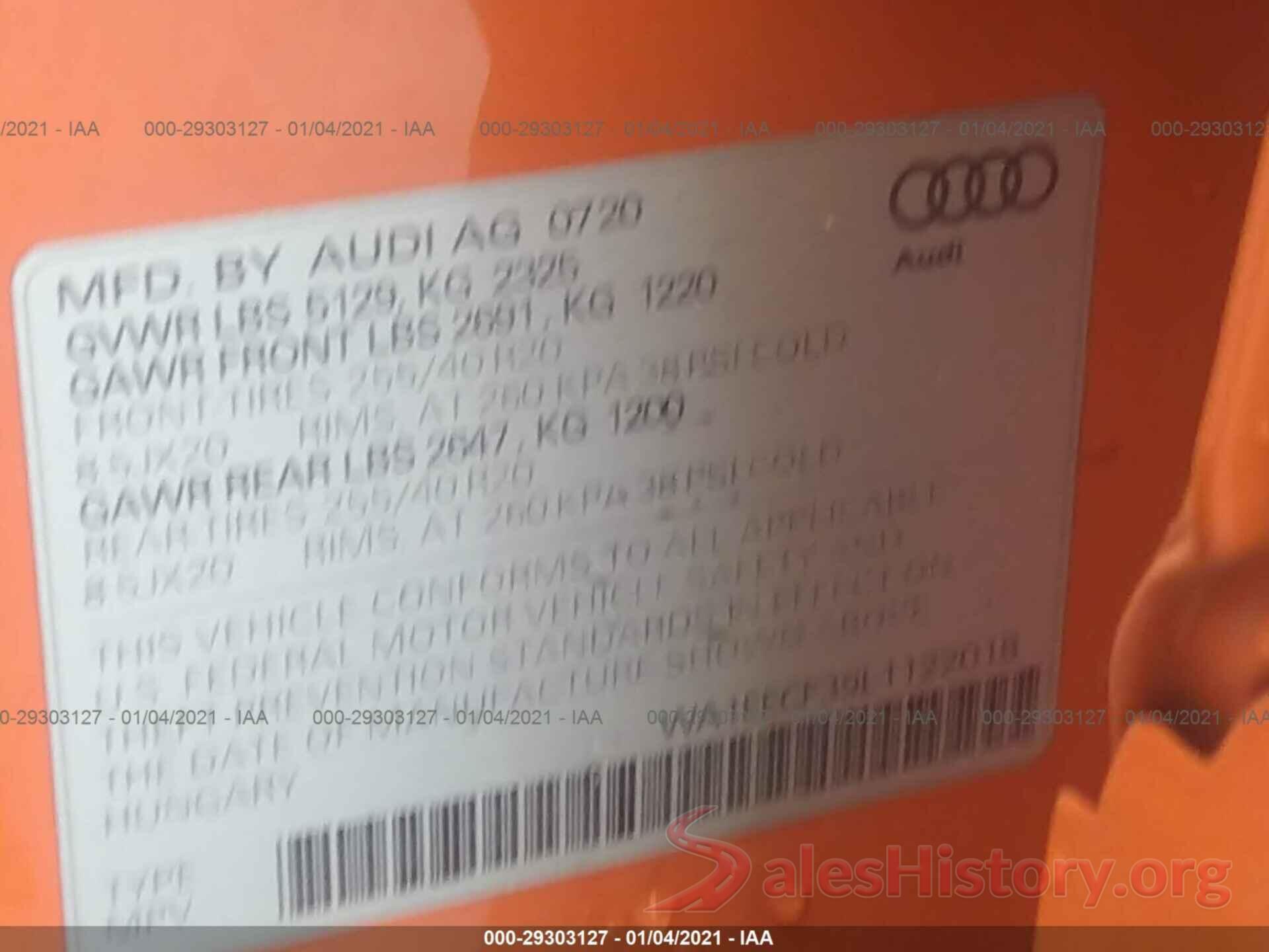 WA1EECF39L1122018 2020 AUDI Q3