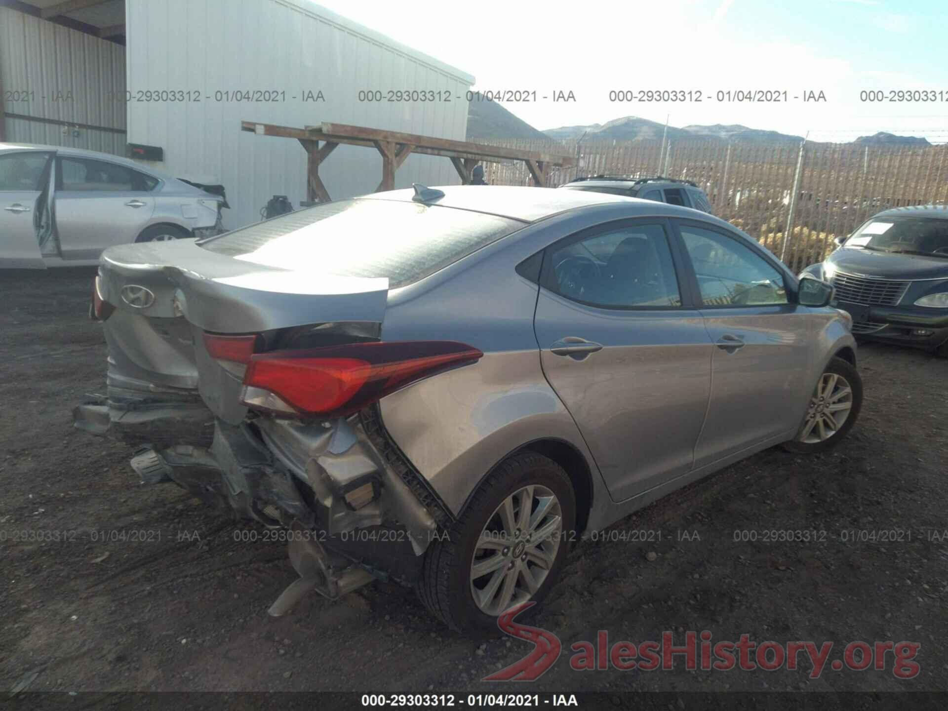 5NPDH4AE9GH692171 2016 HYUNDAI ELANTRA