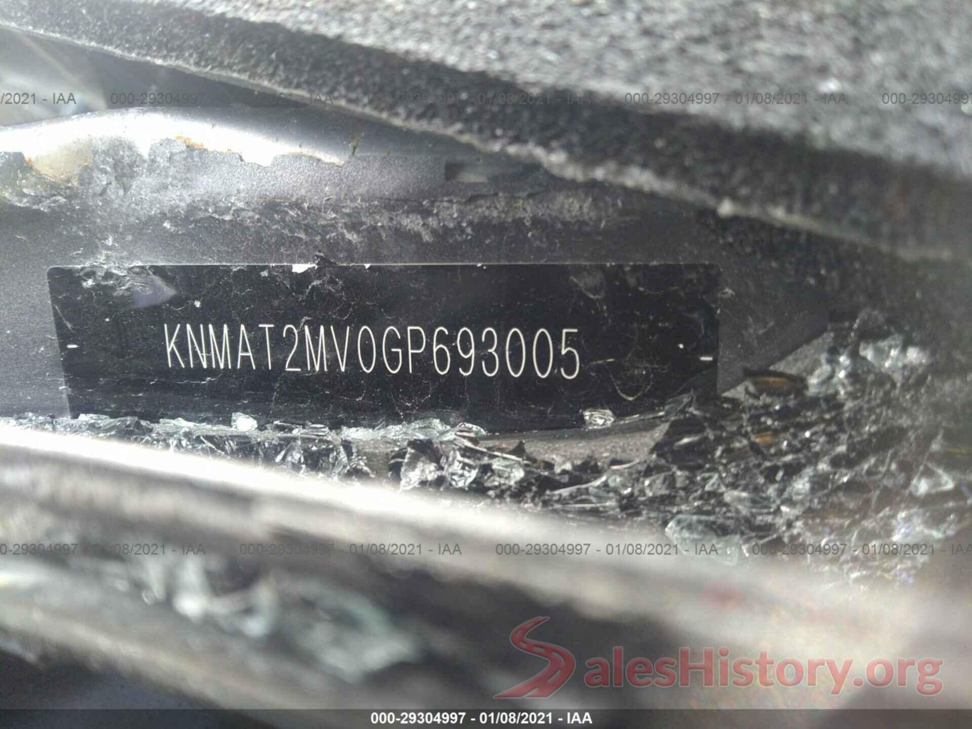 KNMAT2MV0GP693005 2016 NISSAN ROGUE