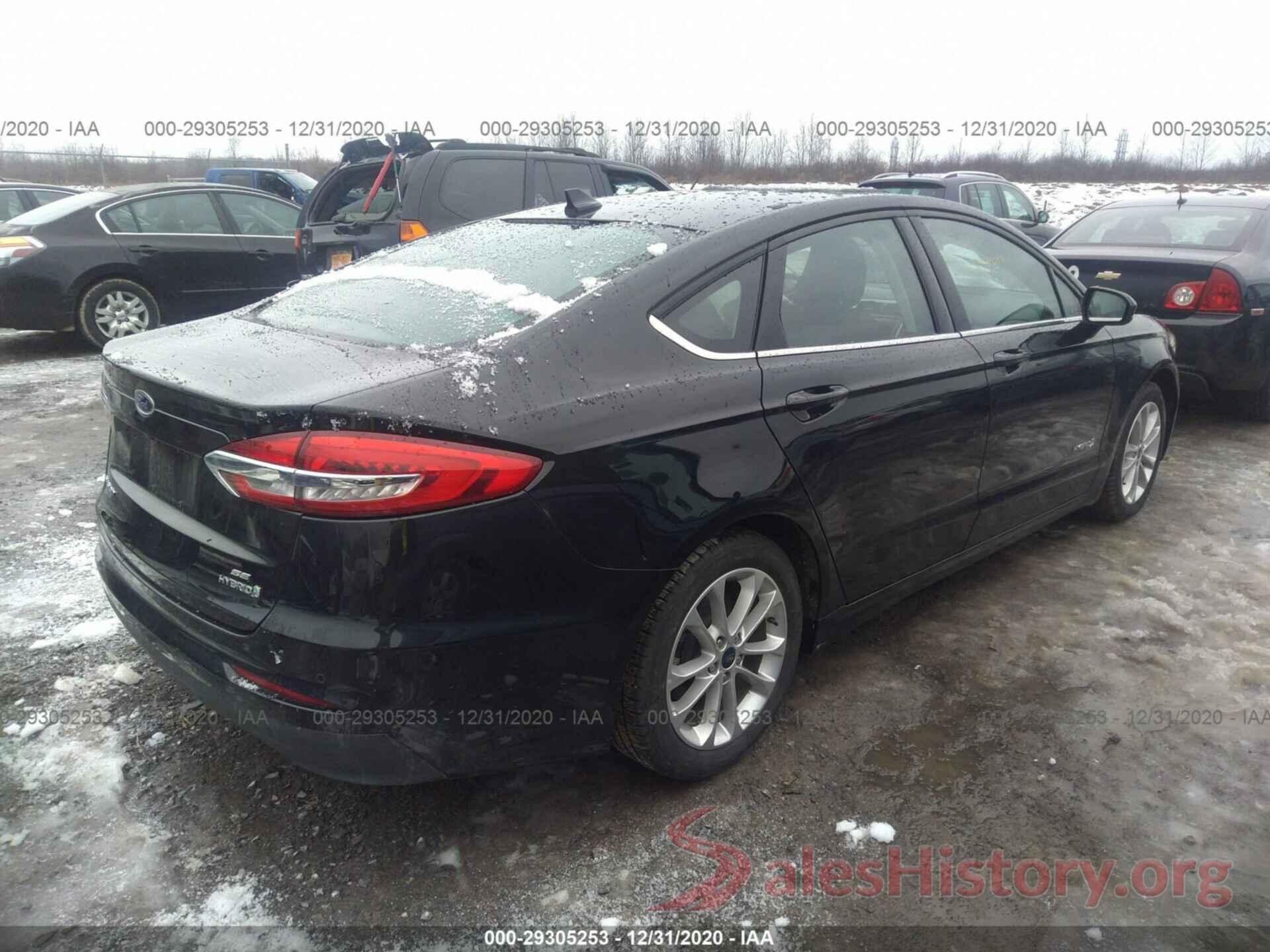 3FA6P0LU2KR100646 2019 FORD FUSION HYBRID