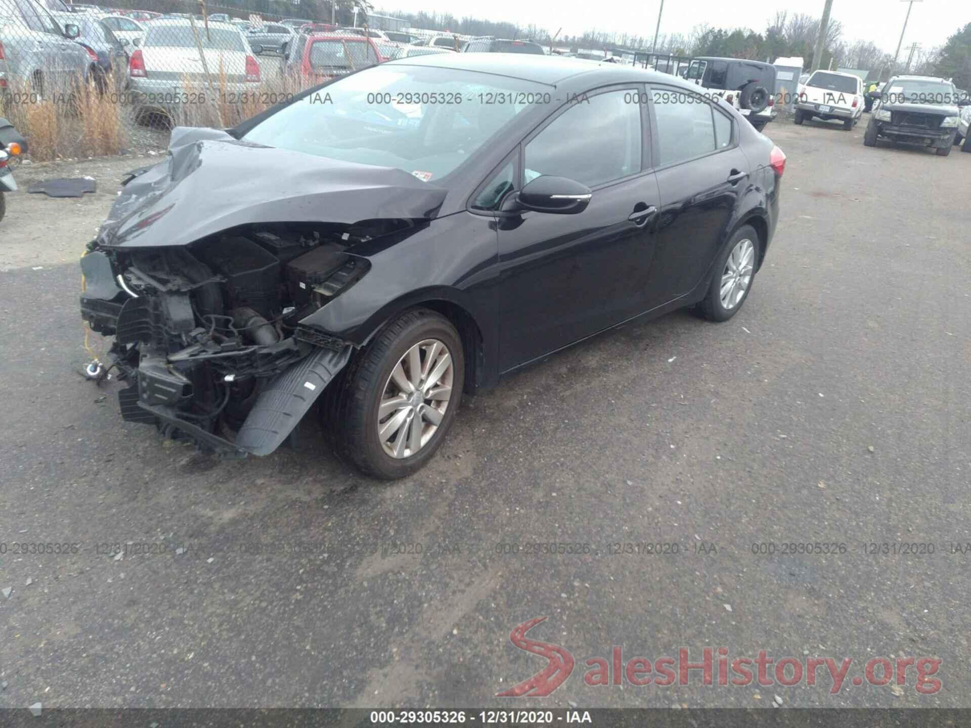 KNAFX4A6XG5575166 2016 KIA FORTE