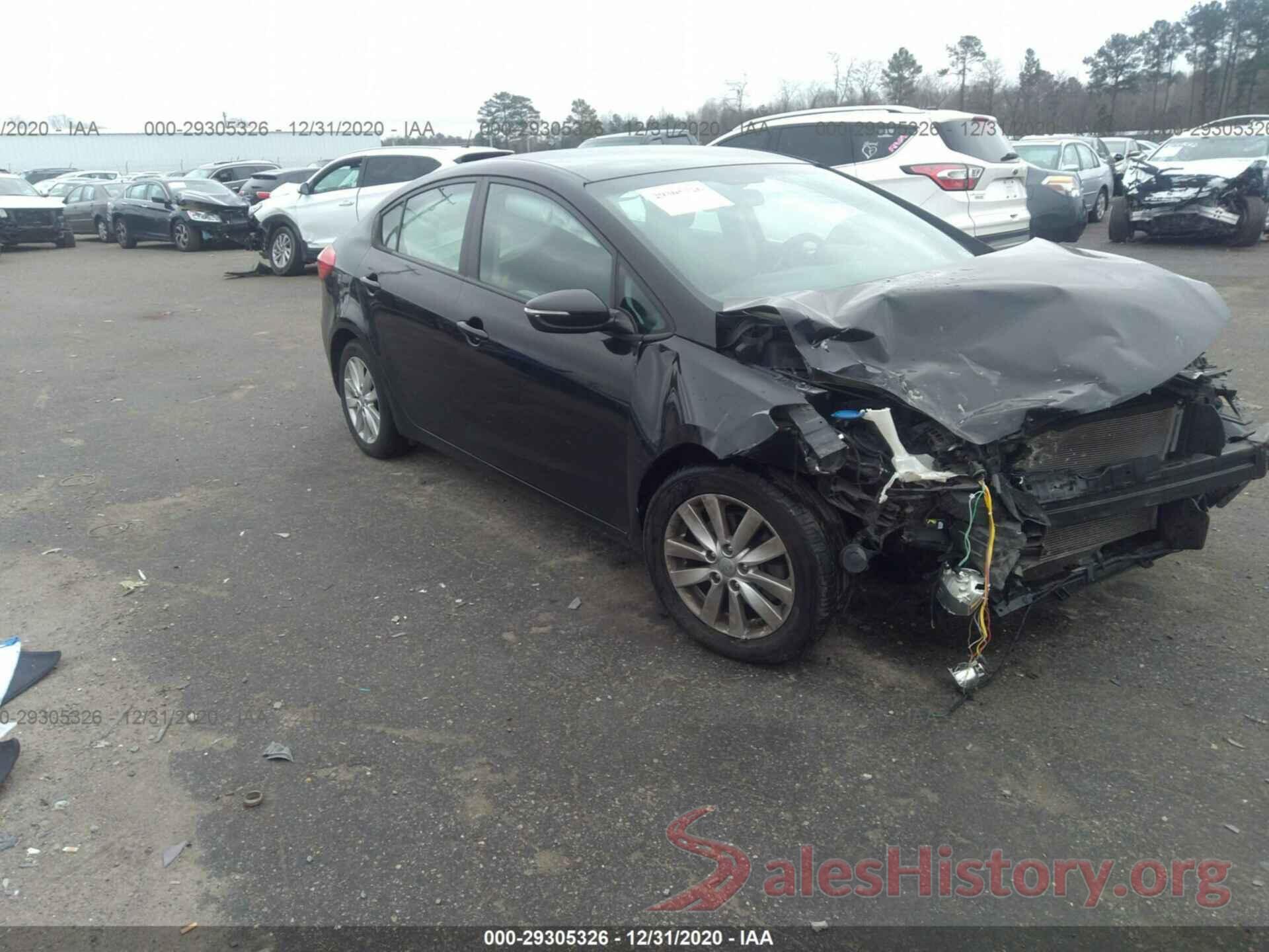 KNAFX4A6XG5575166 2016 KIA FORTE