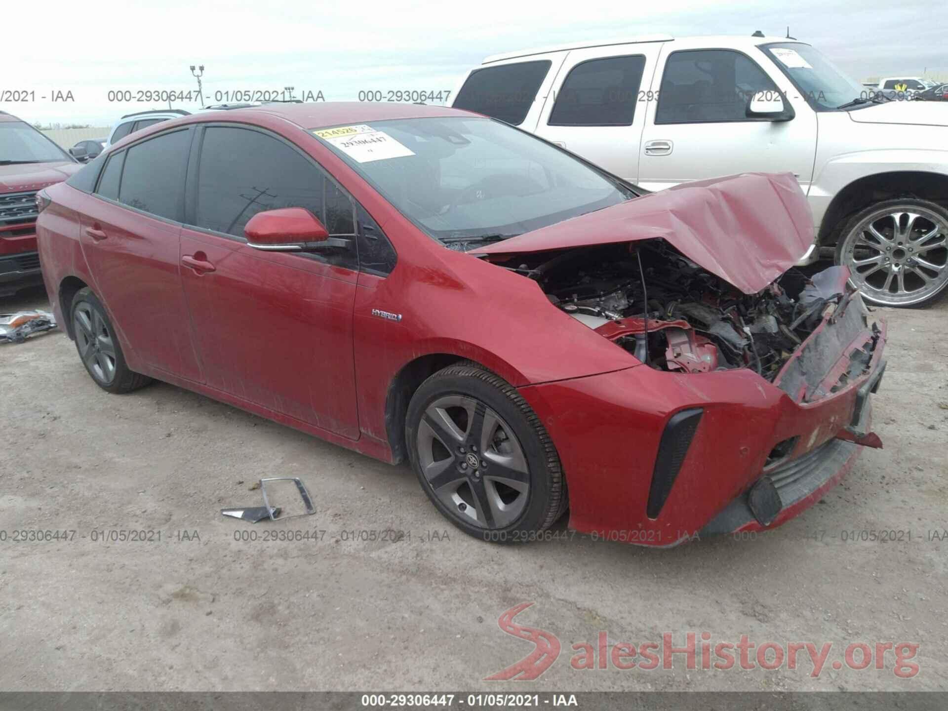 JTDKARFU5K3072138 2019 TOYOTA PRIUS