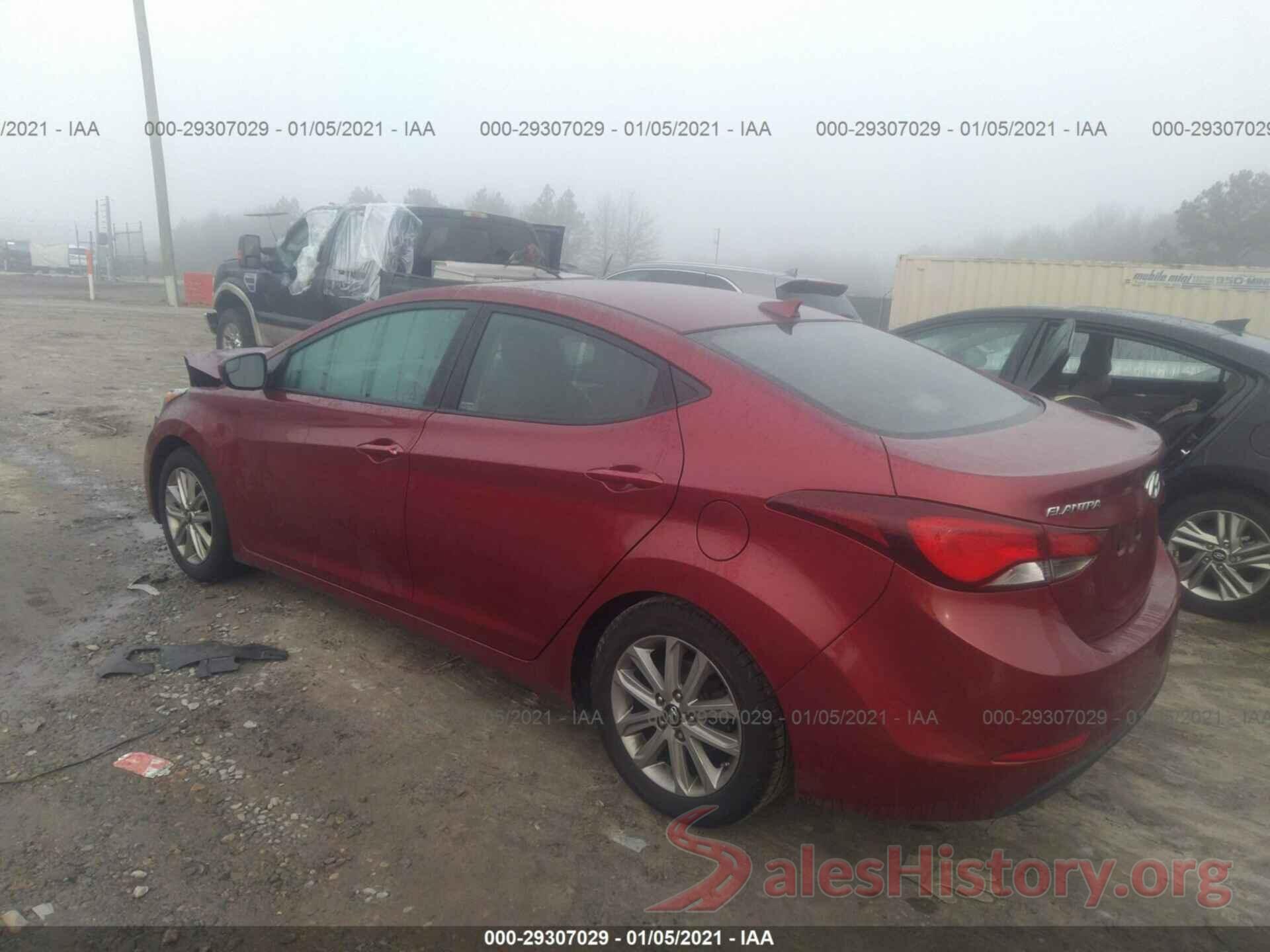 5NPDH4AE6GH767165 2016 HYUNDAI ELANTRA