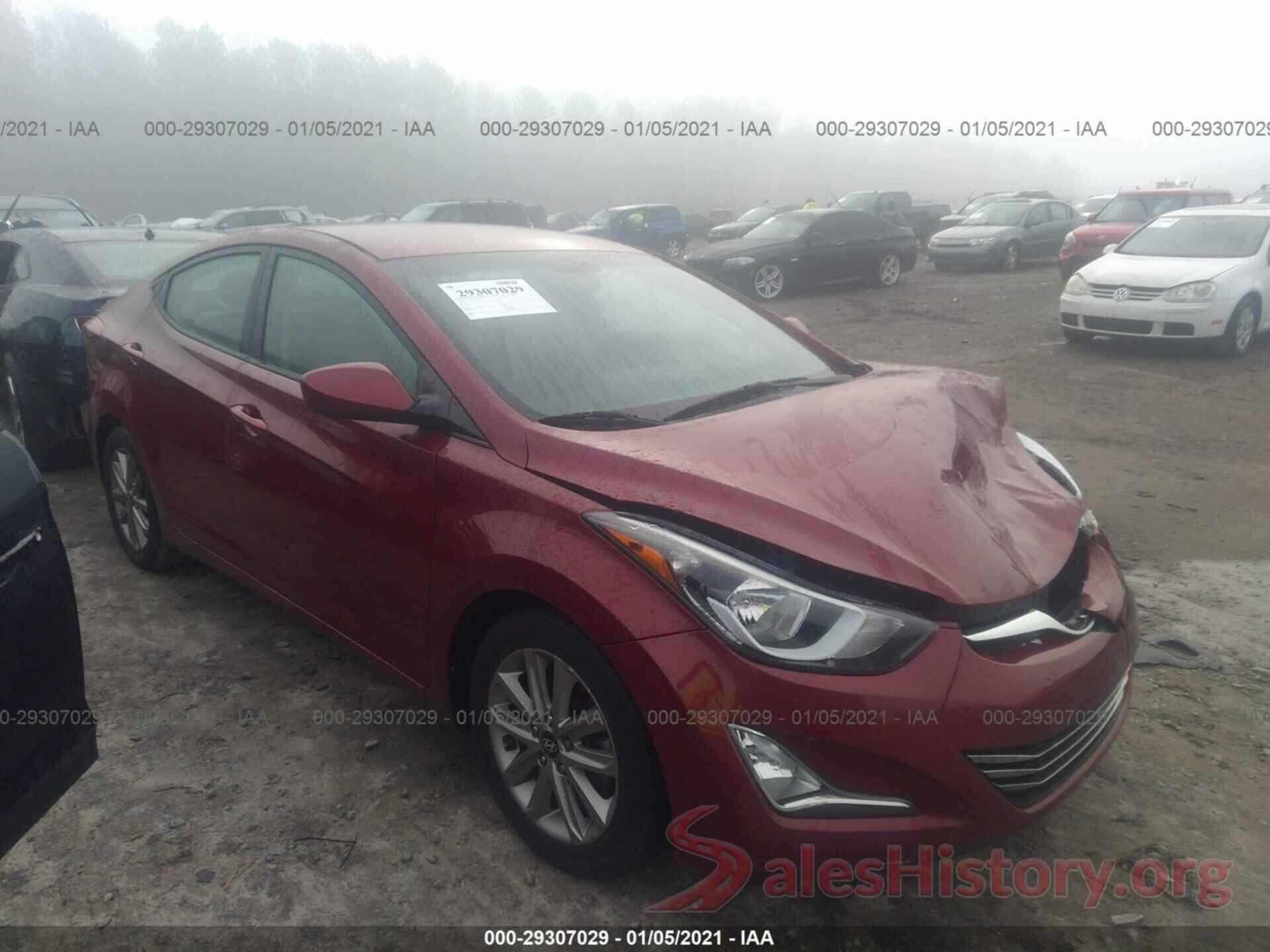 5NPDH4AE6GH767165 2016 HYUNDAI ELANTRA