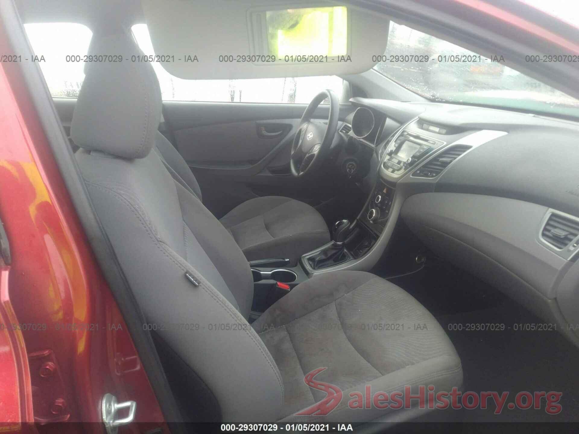 5NPDH4AE6GH767165 2016 HYUNDAI ELANTRA