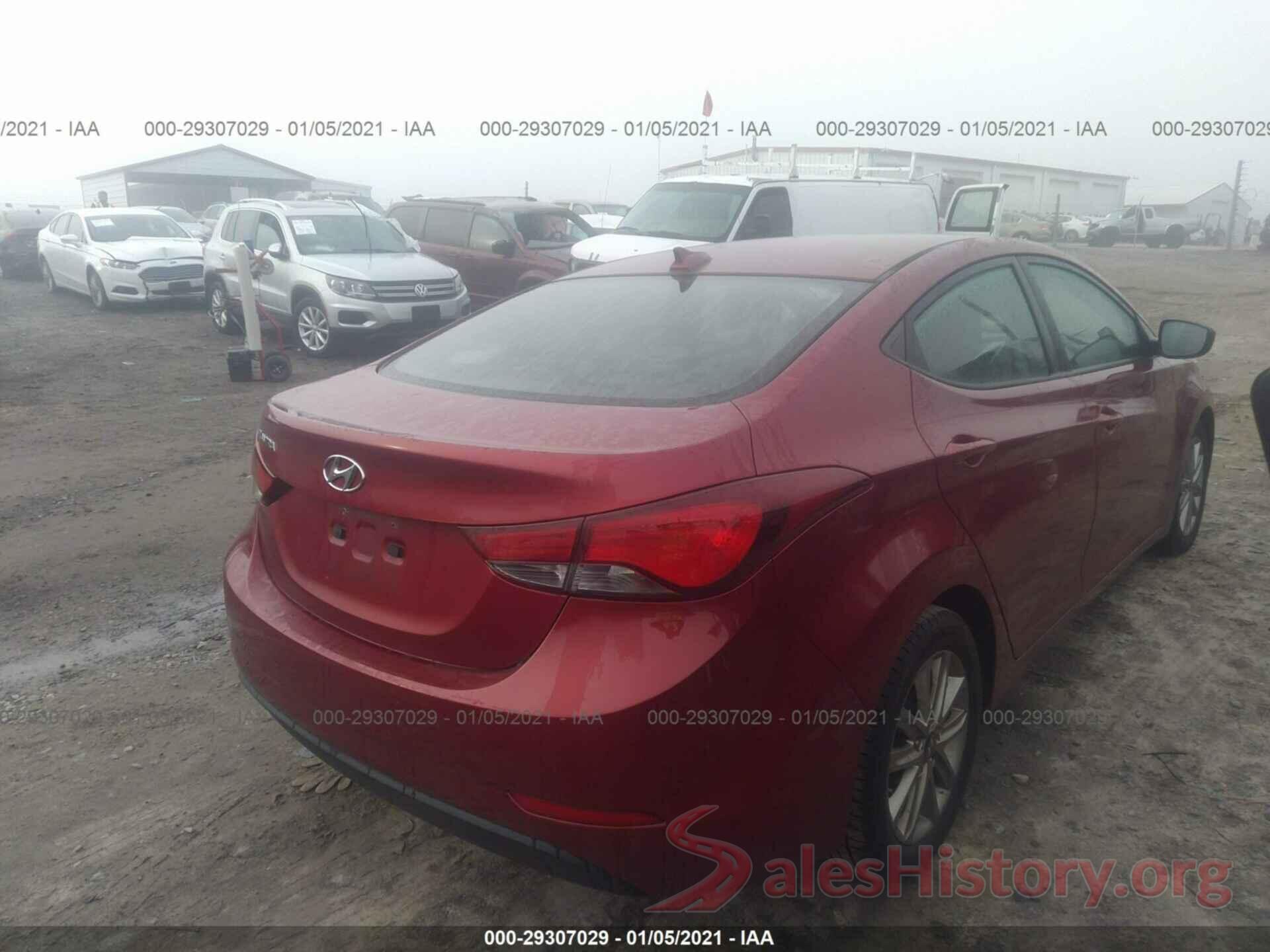 5NPDH4AE6GH767165 2016 HYUNDAI ELANTRA