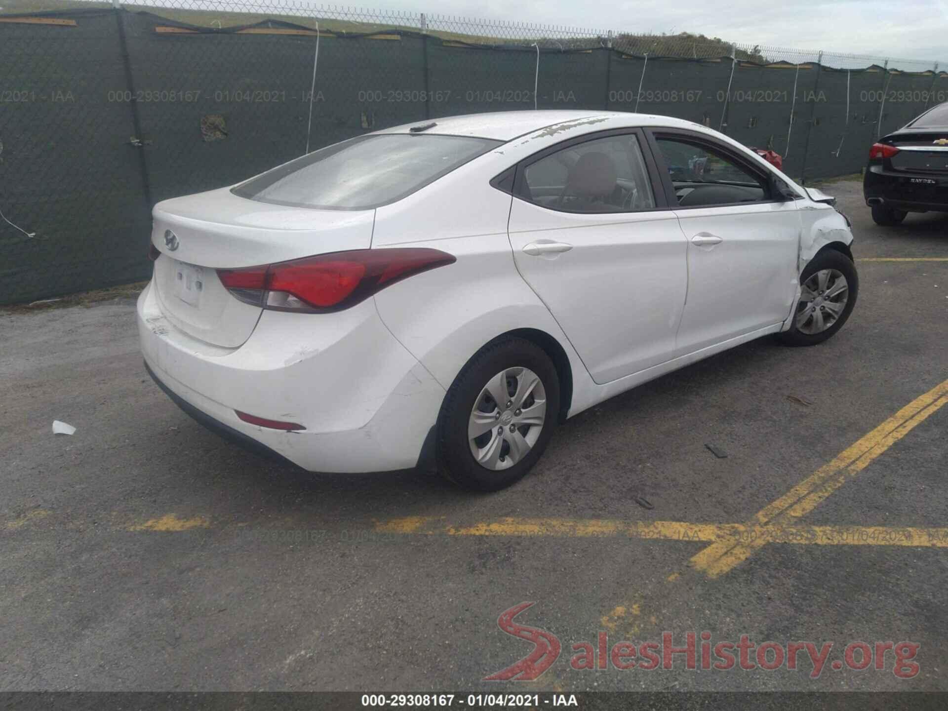 5NPDH4AE2GH668245 2016 HYUNDAI ELANTRA