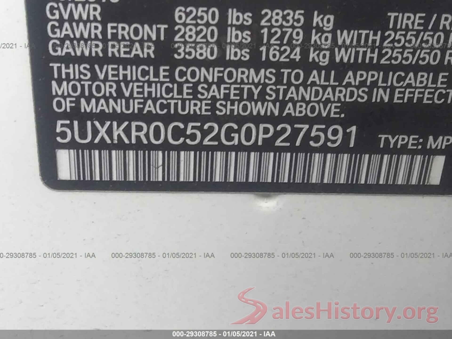 5UXKR0C52G0P27591 2016 BMW X5