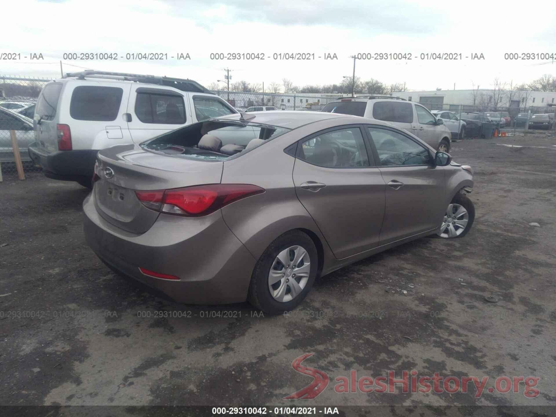 5NPDH4AE3GH771917 2016 HYUNDAI ELANTRA