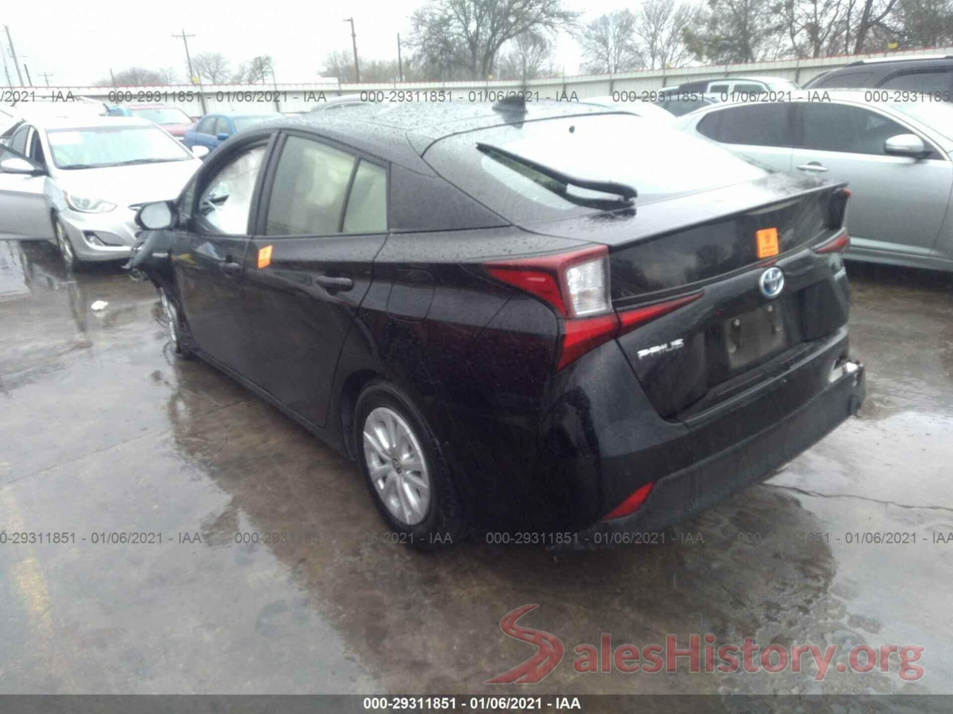 JTDKARFU3L3116039 2020 TOYOTA PRIUS