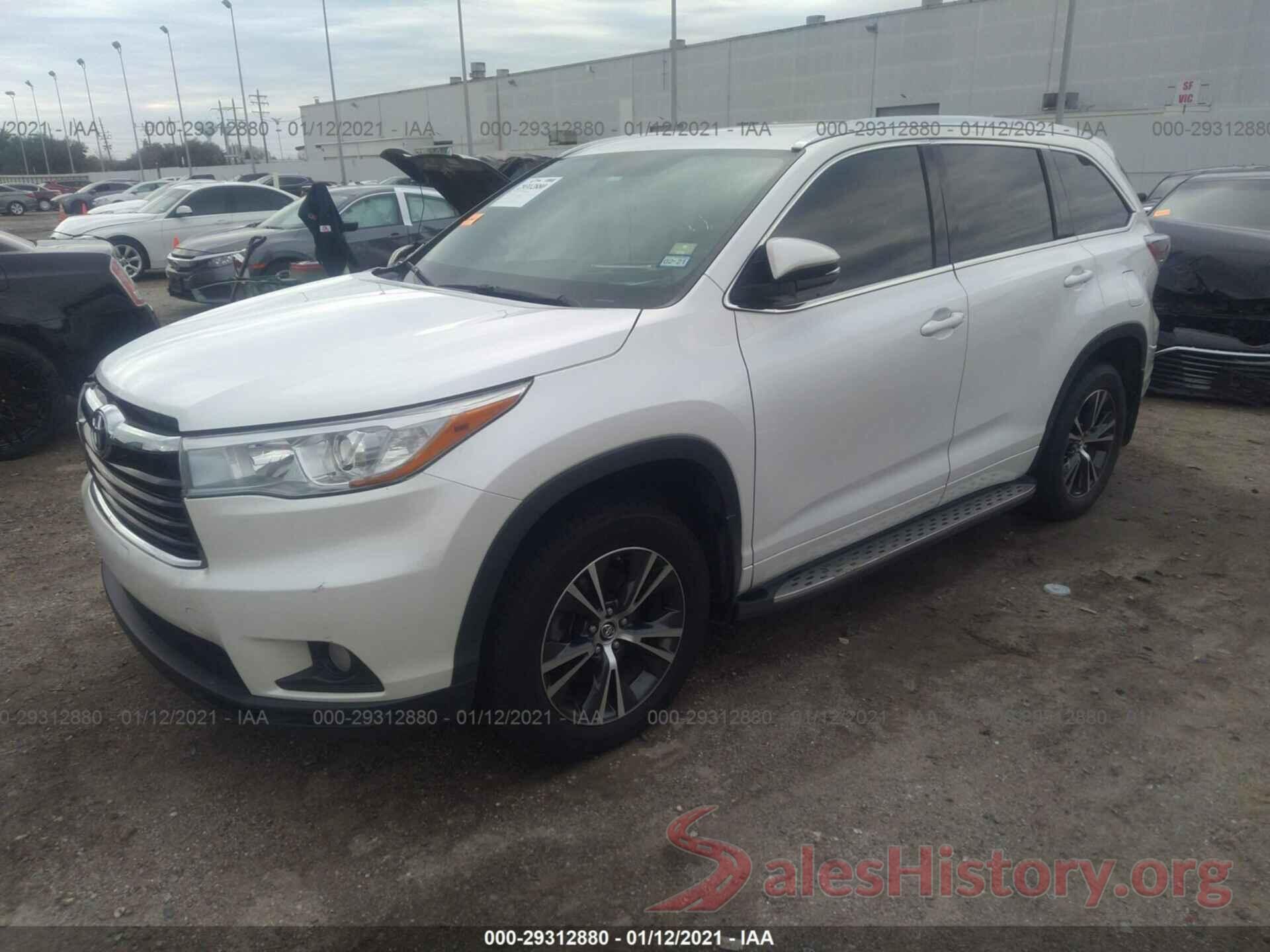 5TDKKRFH6GS132756 2016 TOYOTA HIGHLANDER