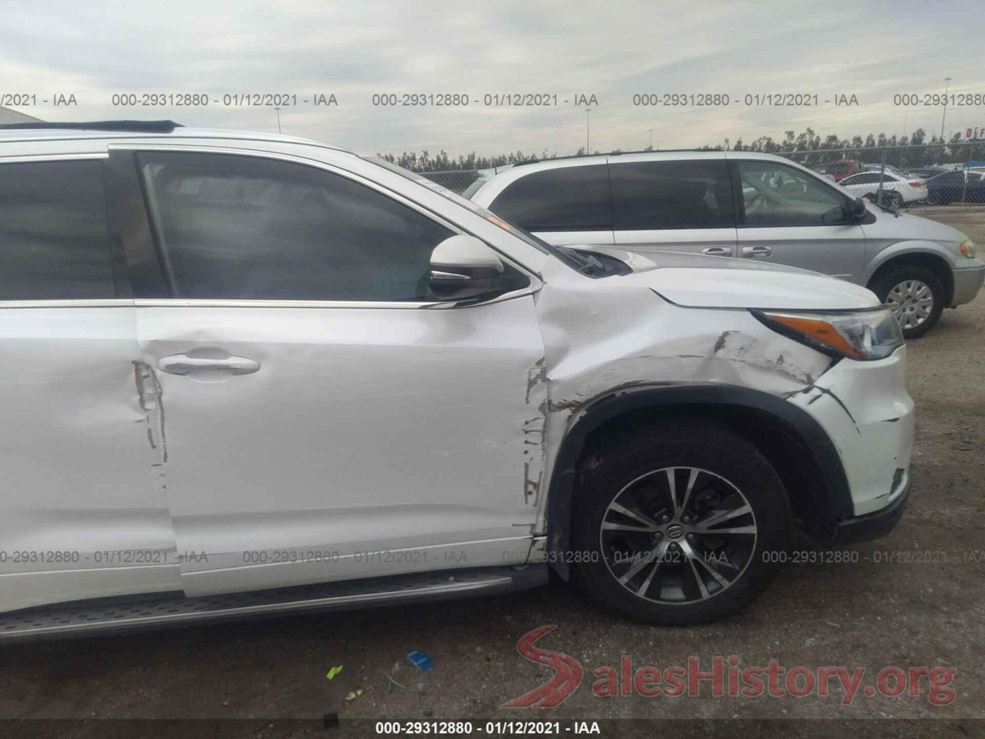 5TDKKRFH6GS132756 2016 TOYOTA HIGHLANDER