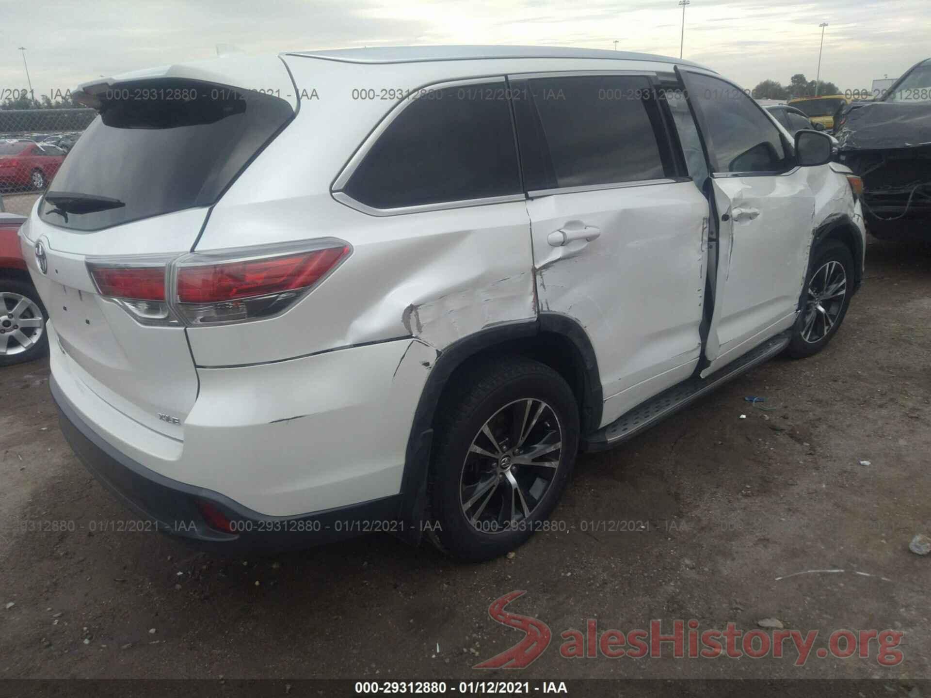 5TDKKRFH6GS132756 2016 TOYOTA HIGHLANDER