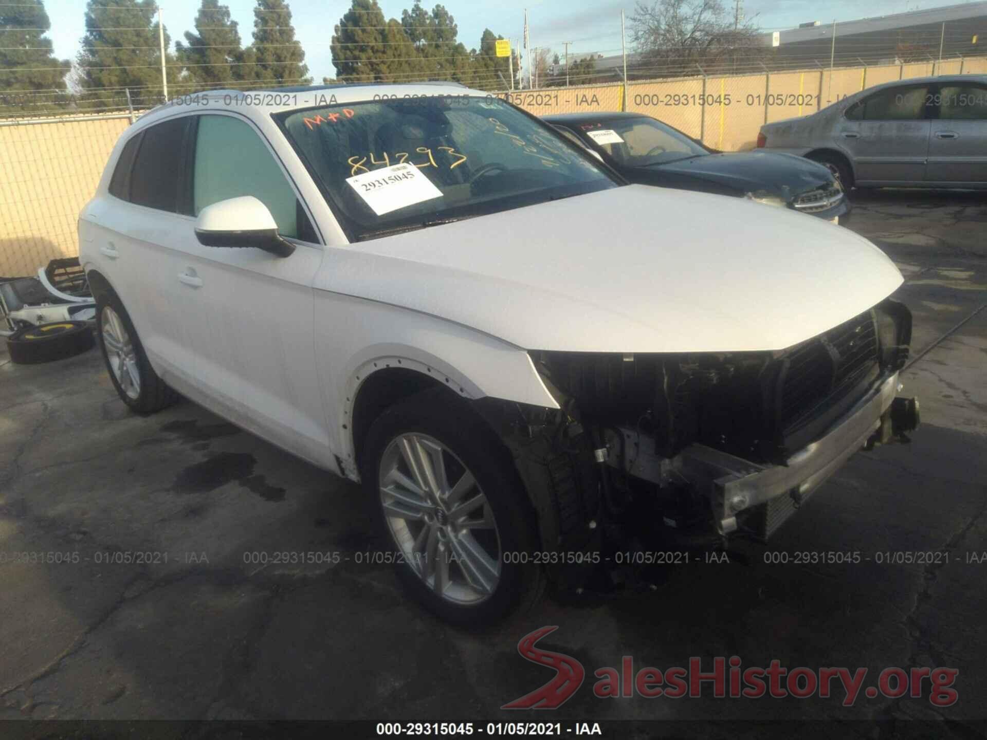 WA1CNAFY2L2045669 2020 AUDI Q5