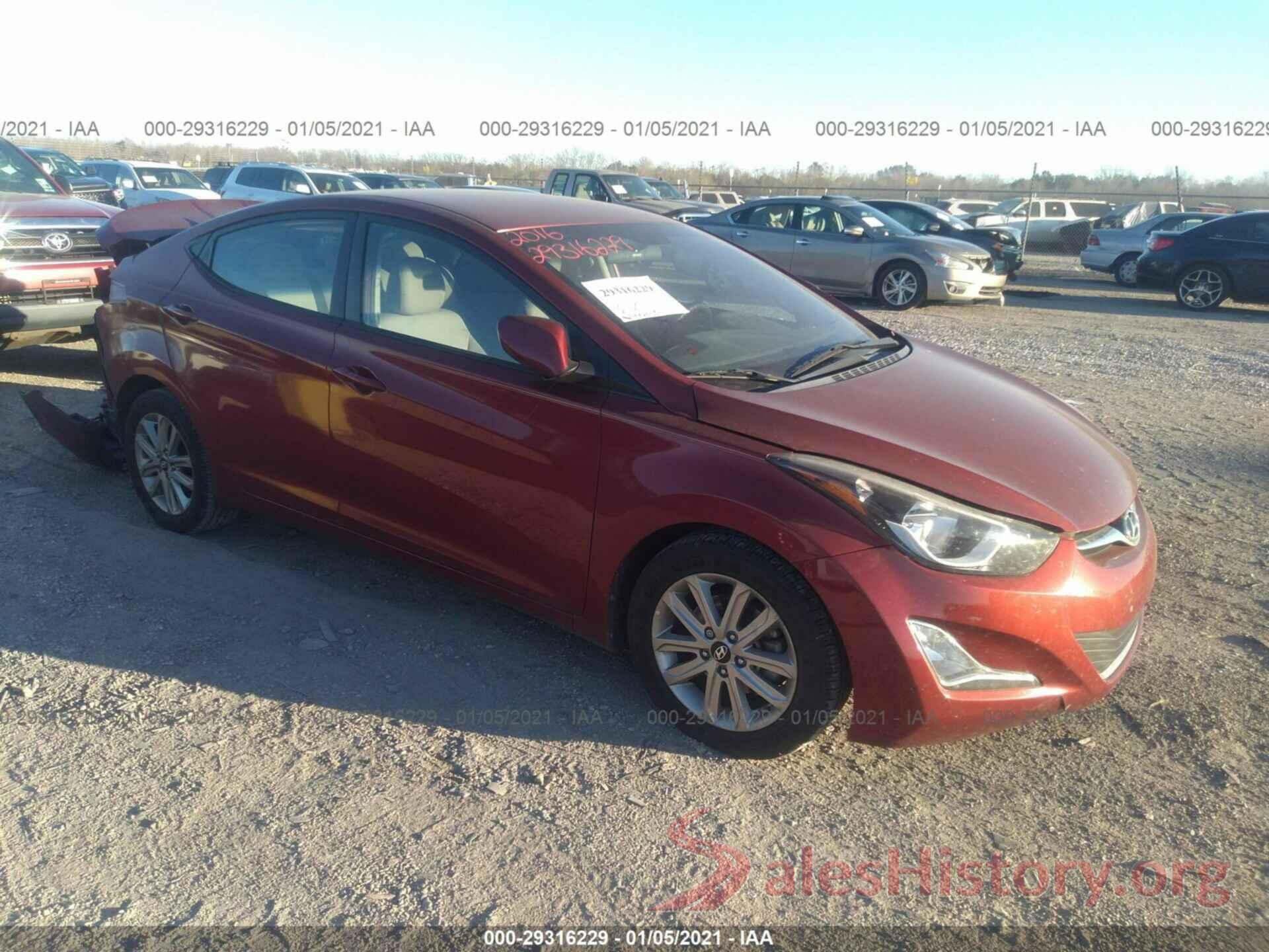 5NPDH4AE5GH760224 2016 HYUNDAI ELANTRA