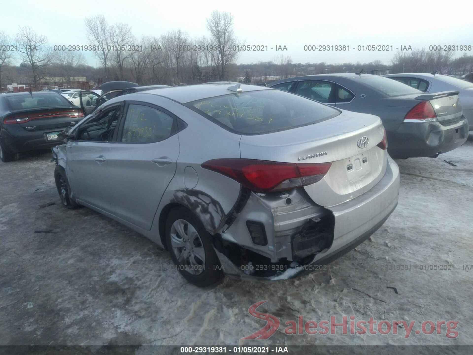 5NPDH4AE5GH705367 2016 HYUNDAI ELANTRA