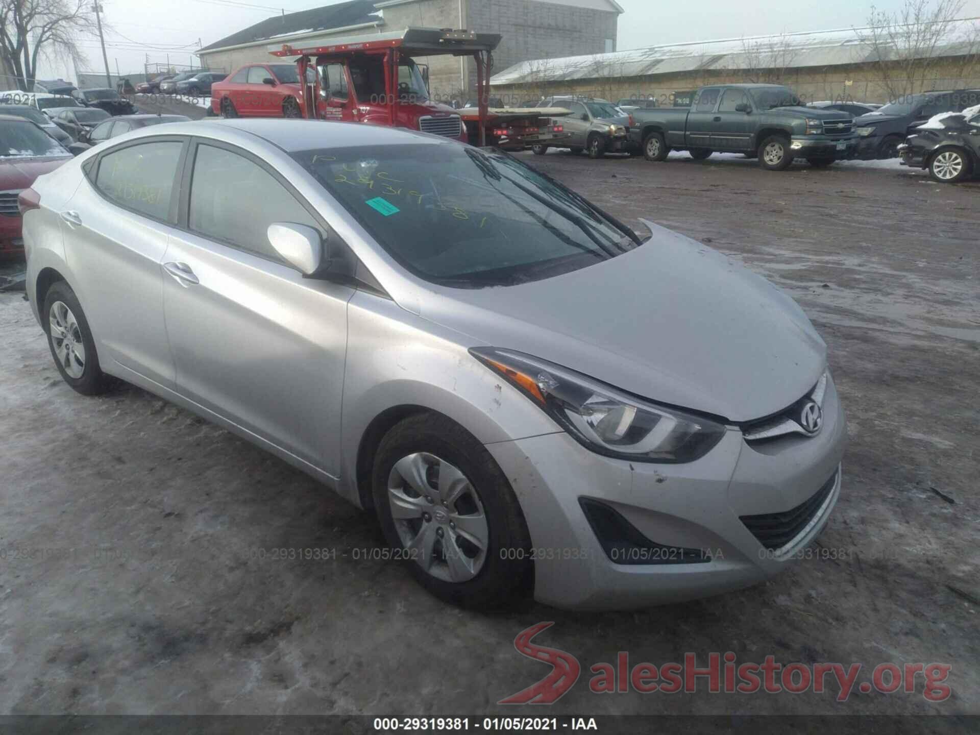 5NPDH4AE5GH705367 2016 HYUNDAI ELANTRA