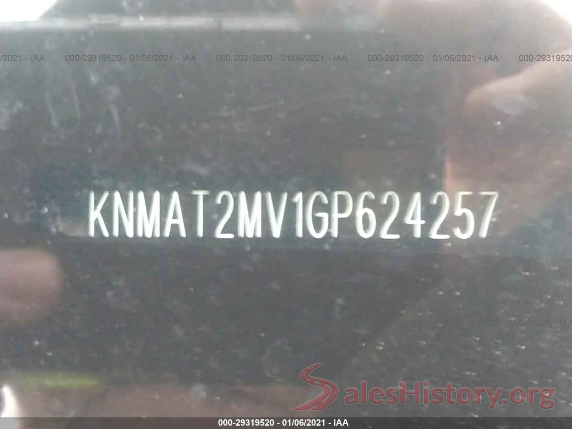 KNMAT2MV1GP624257 2016 NISSAN ROGUE