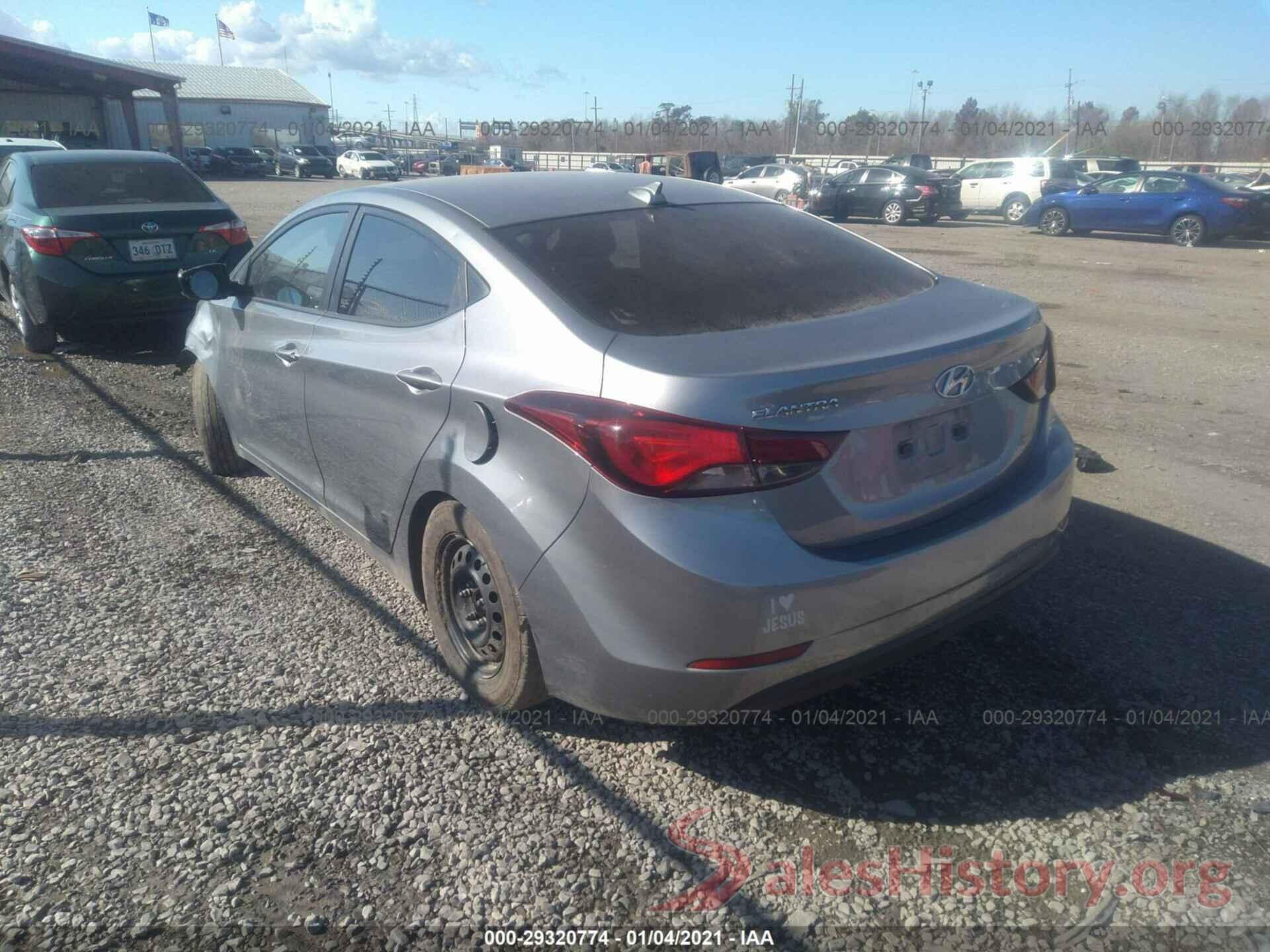 5NPDH4AE2GH701762 2016 HYUNDAI ELANTRA