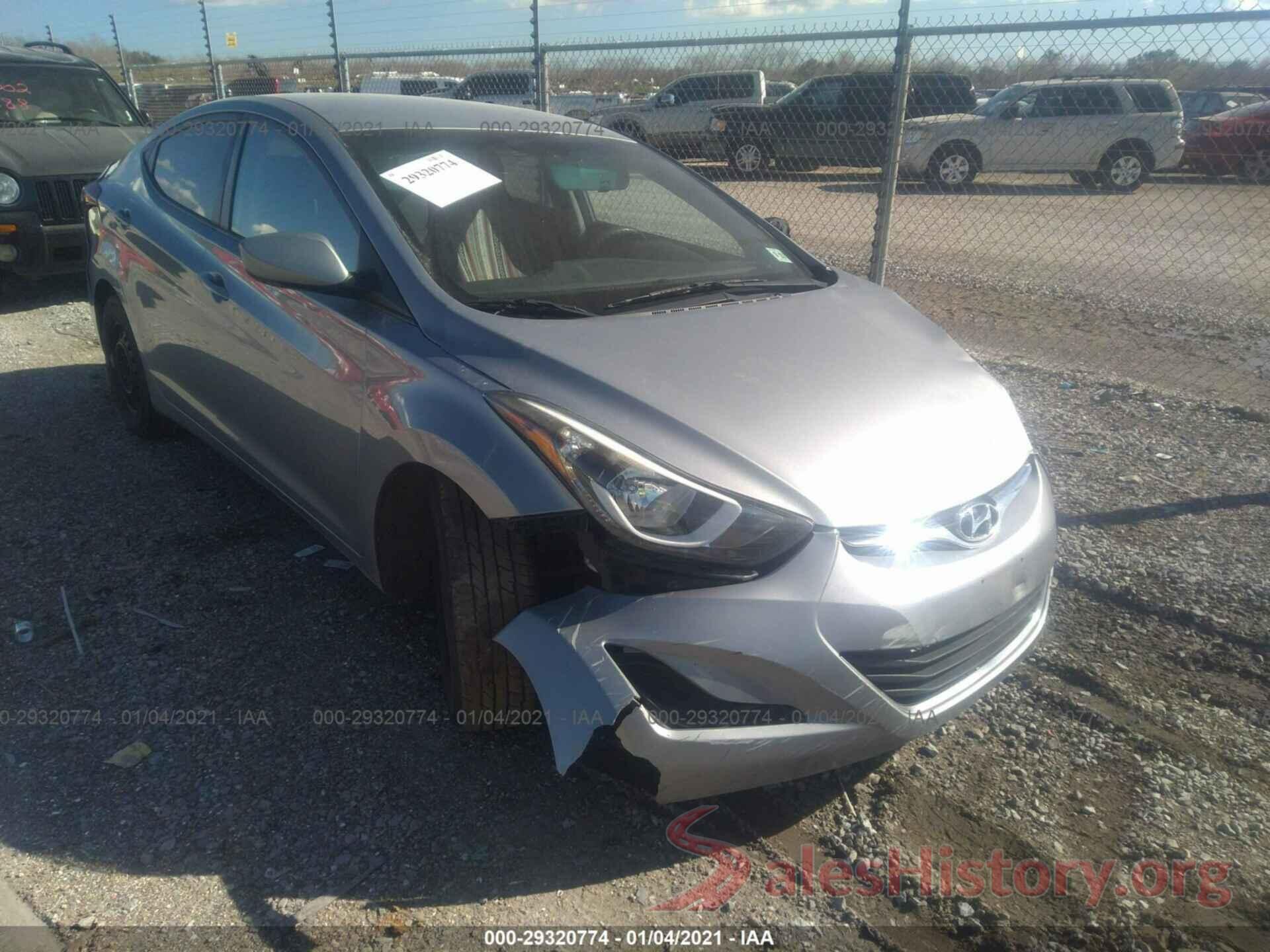 5NPDH4AE2GH701762 2016 HYUNDAI ELANTRA