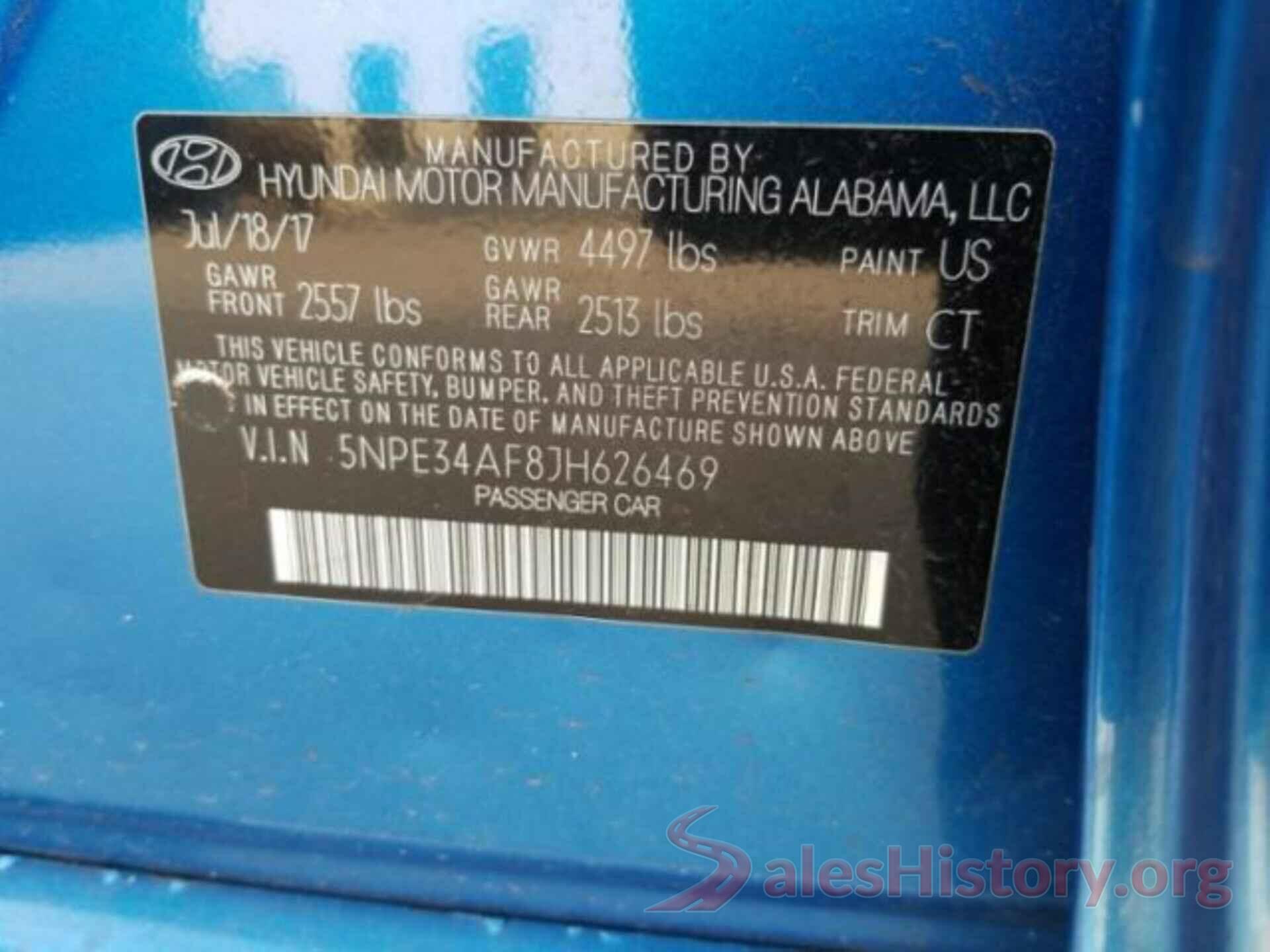 5NPE34AF8JH626469 2018 HYUNDAI SONATA